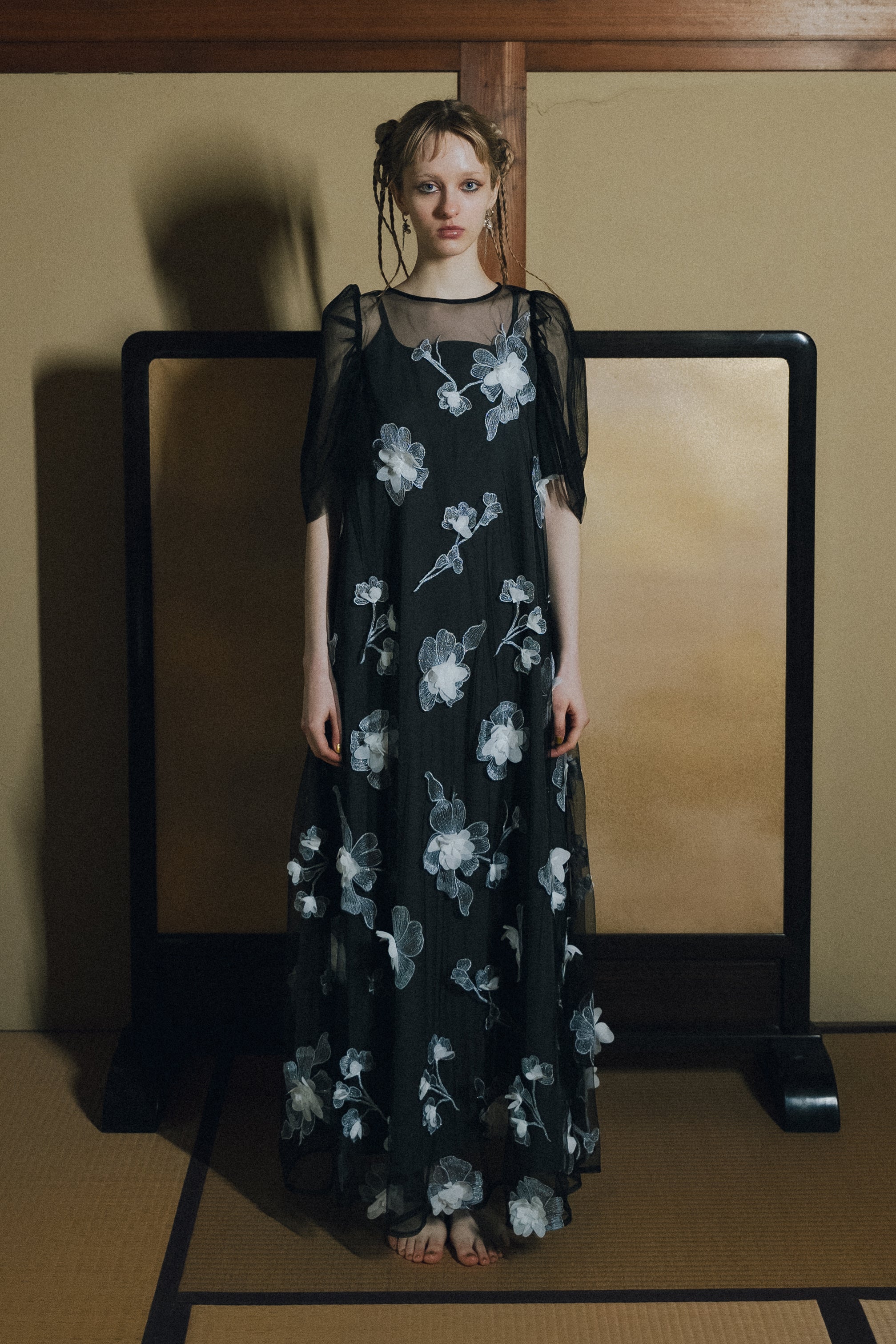 et.UNiVER │ 1132 3D Floral A-line Dress – et.UNiVER │ 公式