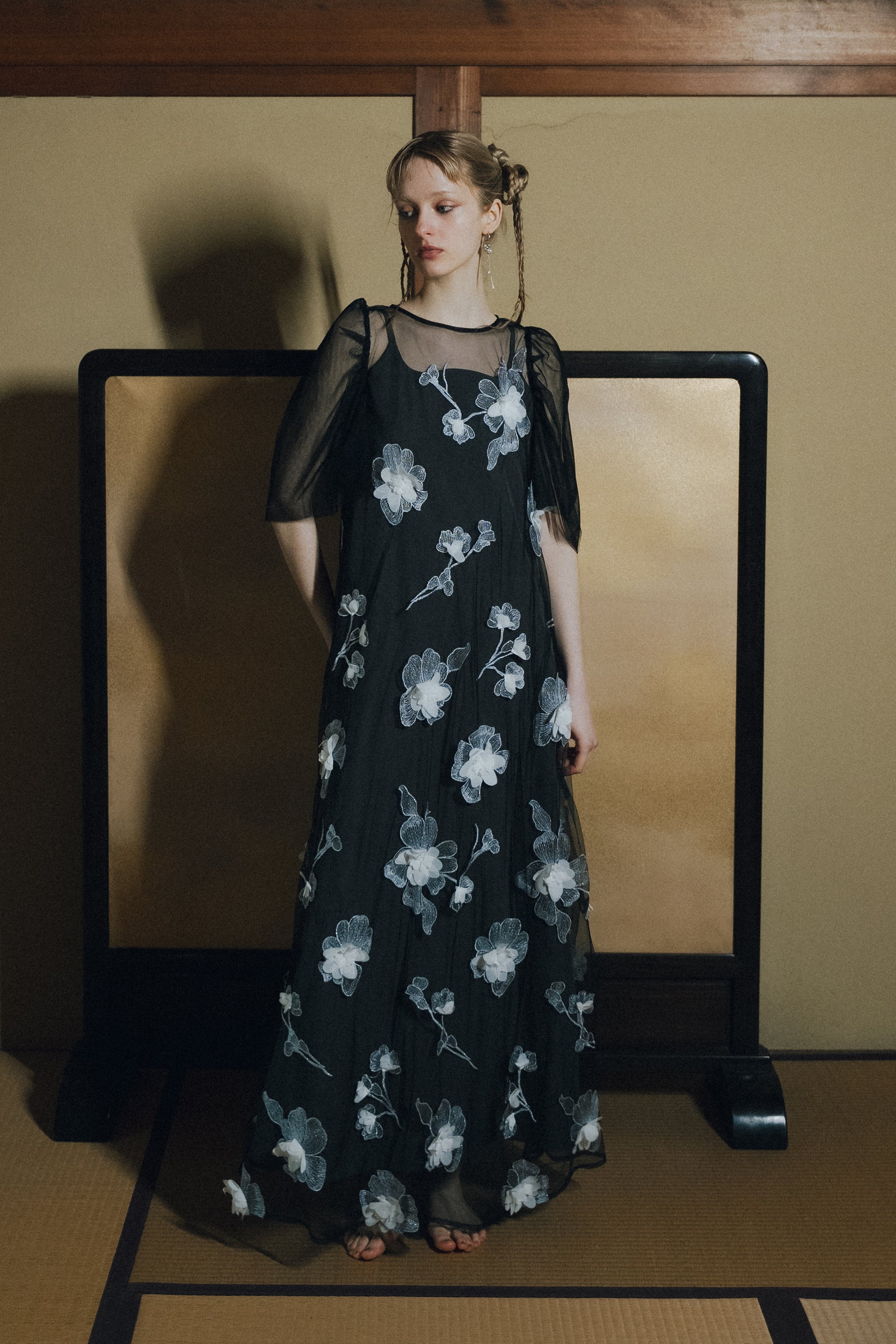 et.UNiVER │ 1132 3D Floral A-line Dress – et.UNiVER │ 公式
