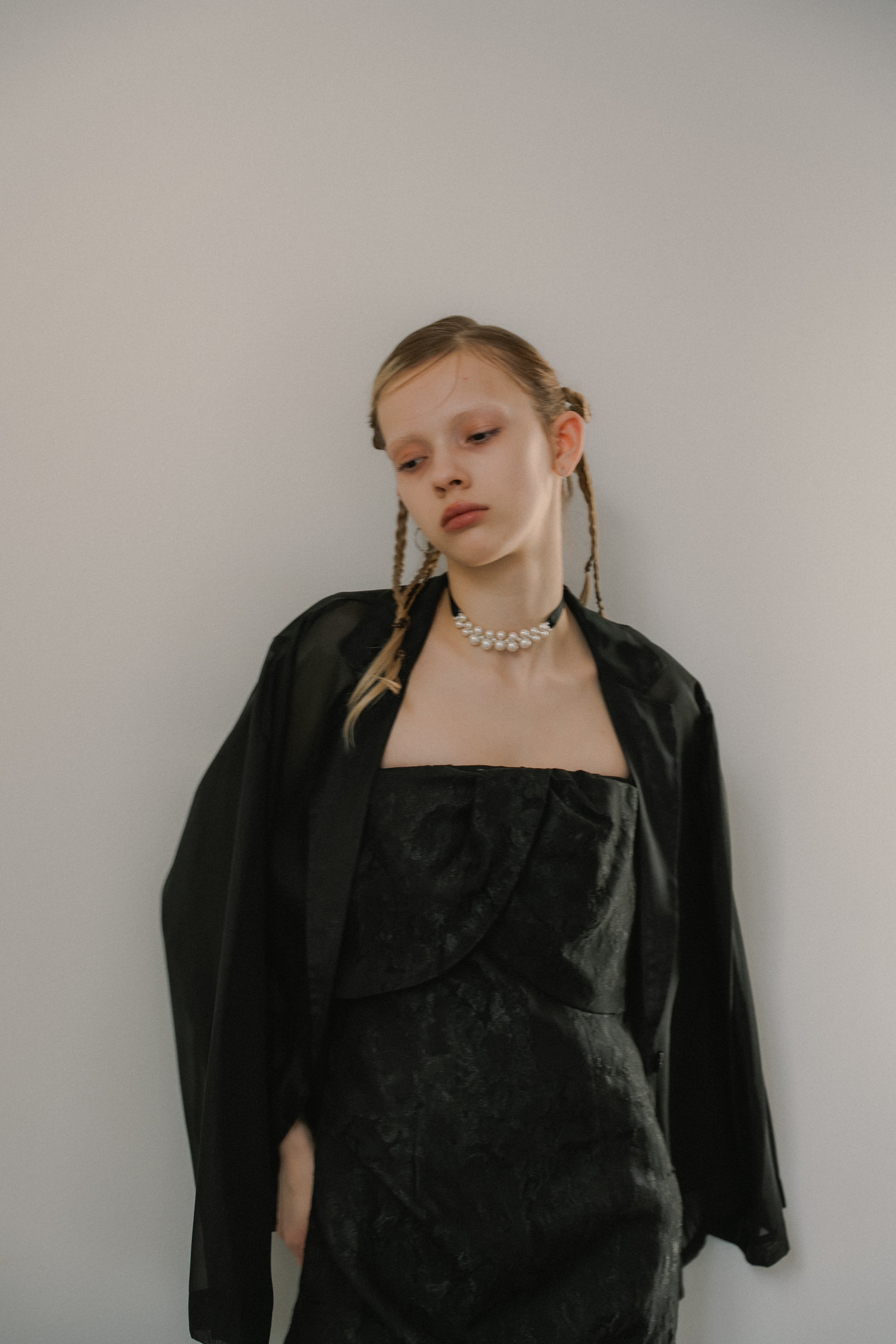 1072 Glossy Organza Jacket