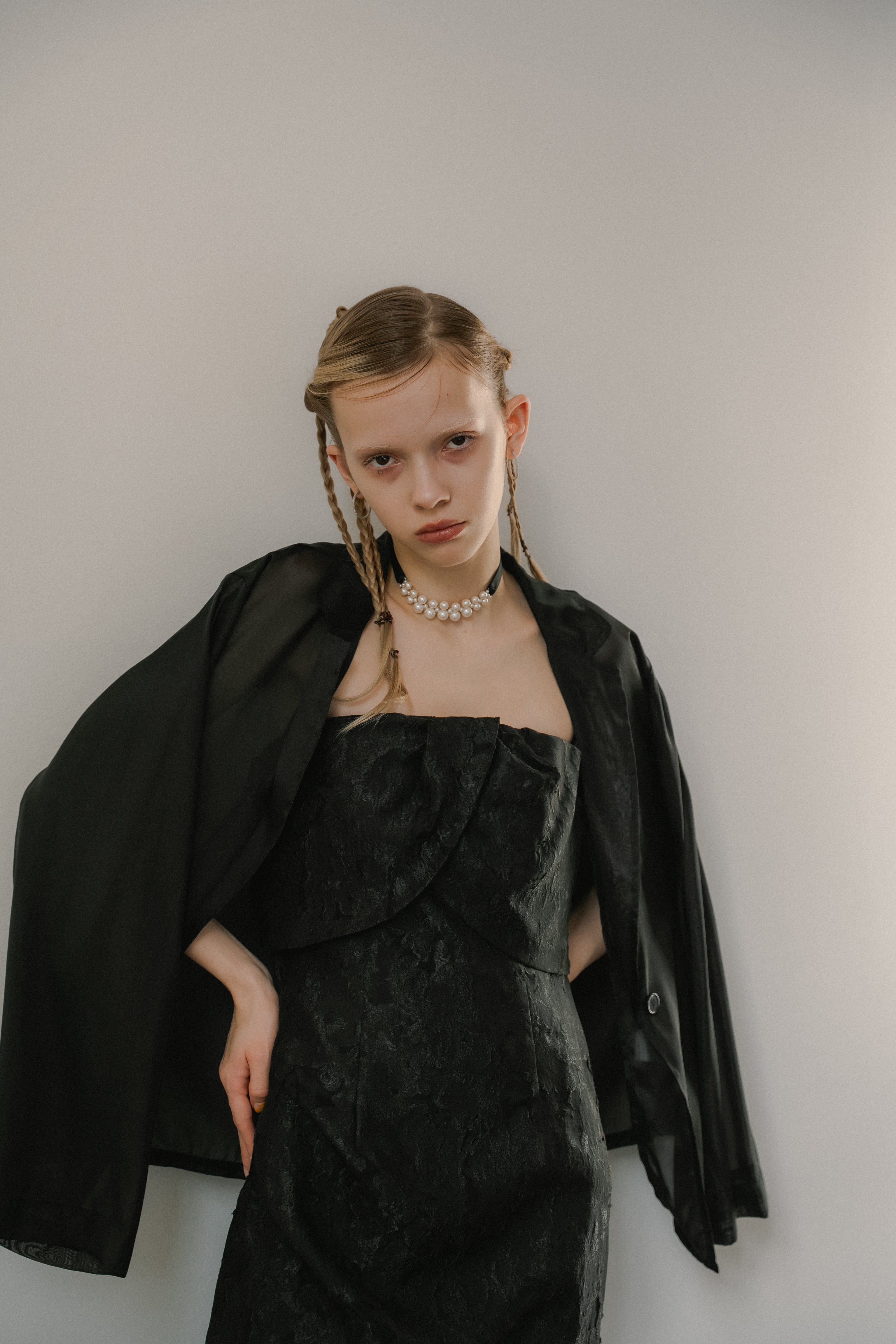 1072 Glossy Organza Jacket