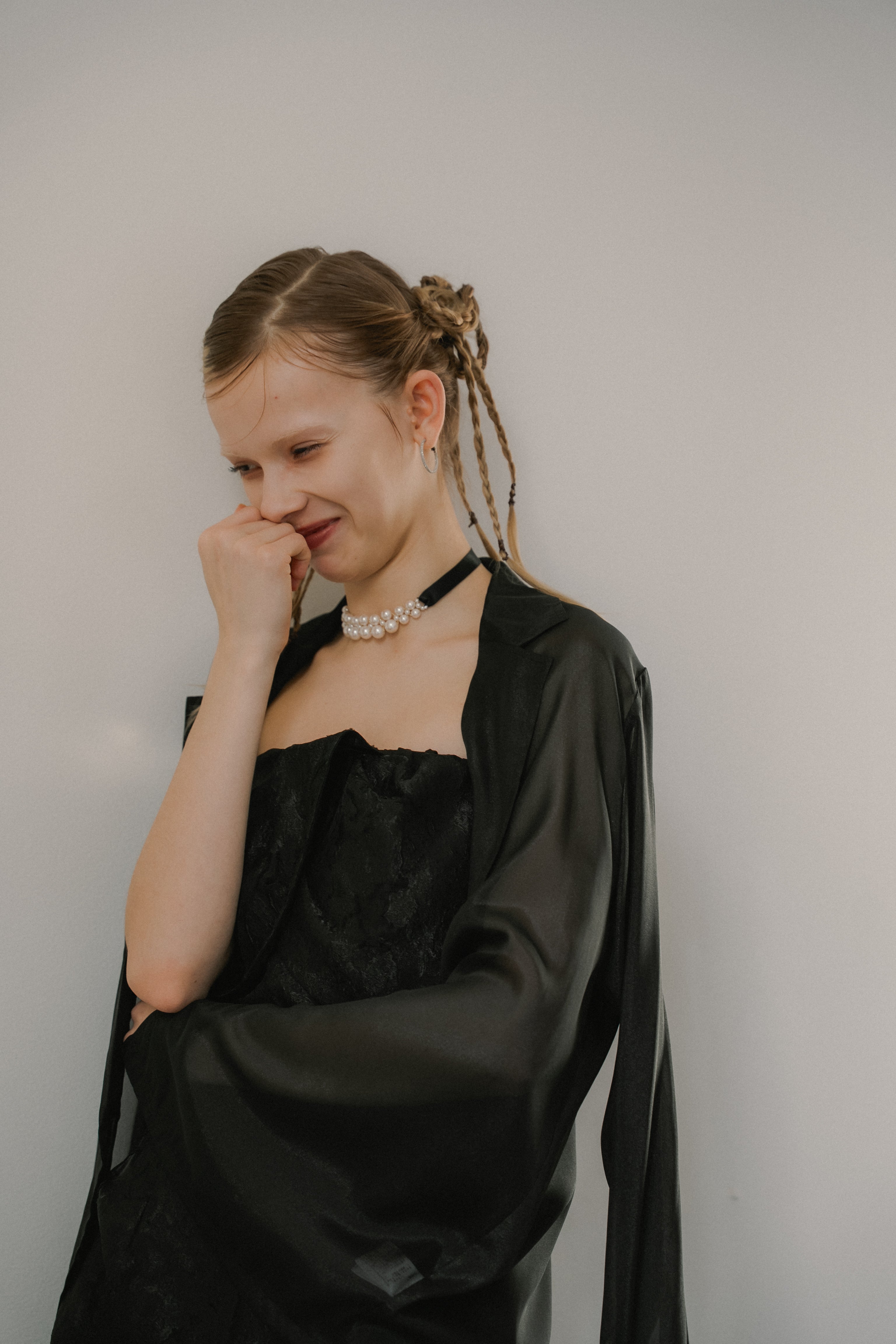 1083 Pearl Braid Choker