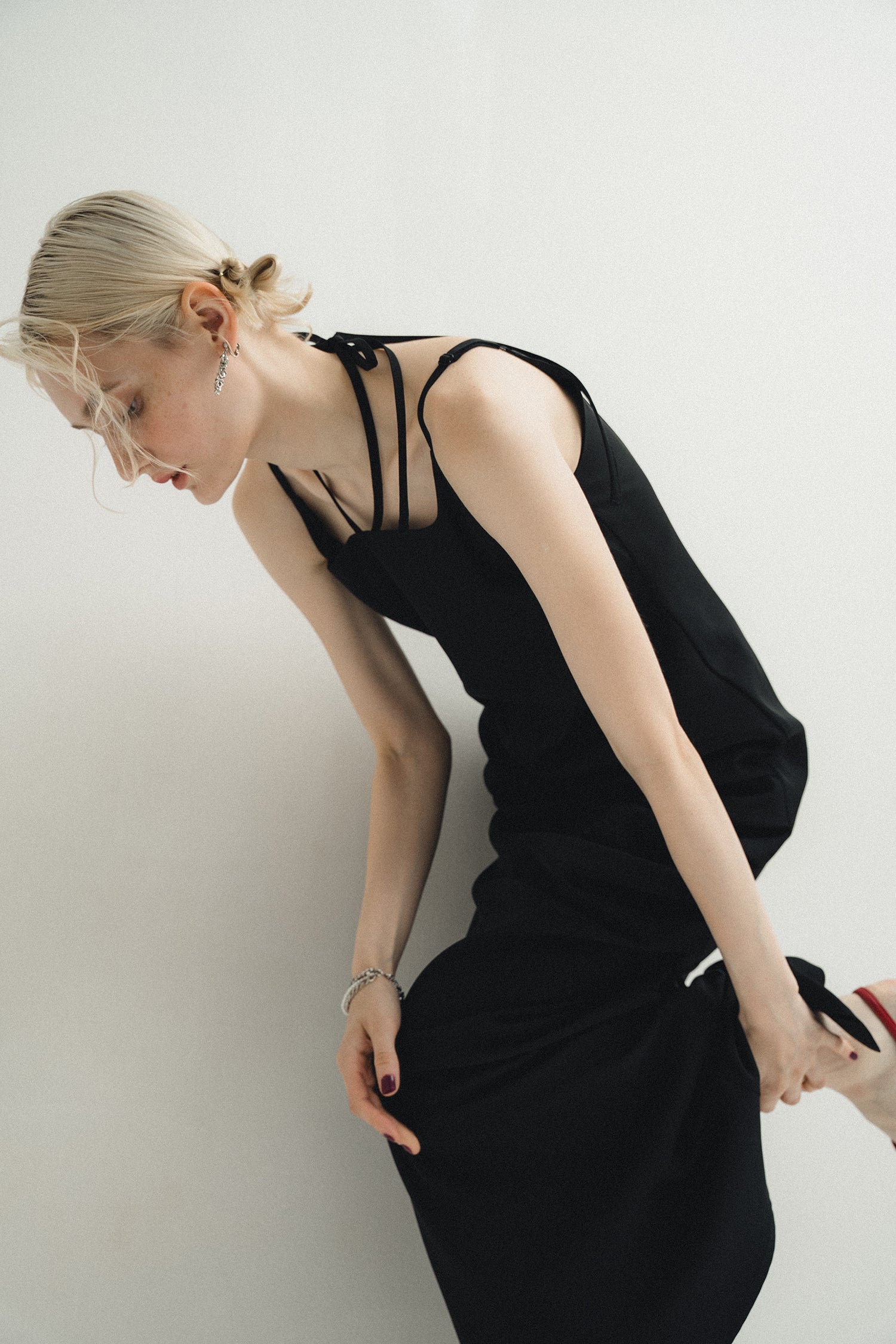 model:174cm size:モデルサイズ color:ブラック