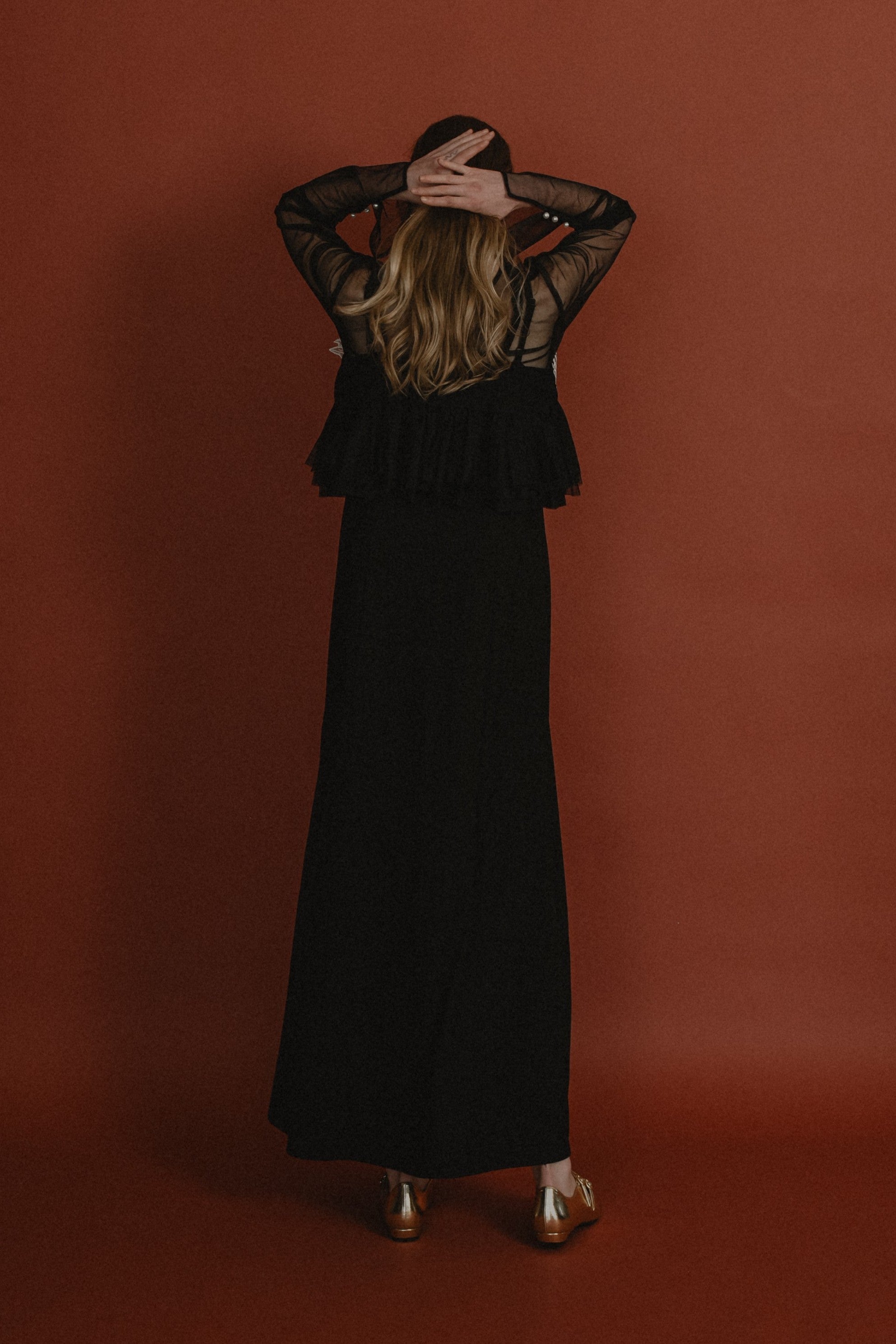 1015 Petal embroidery dress
