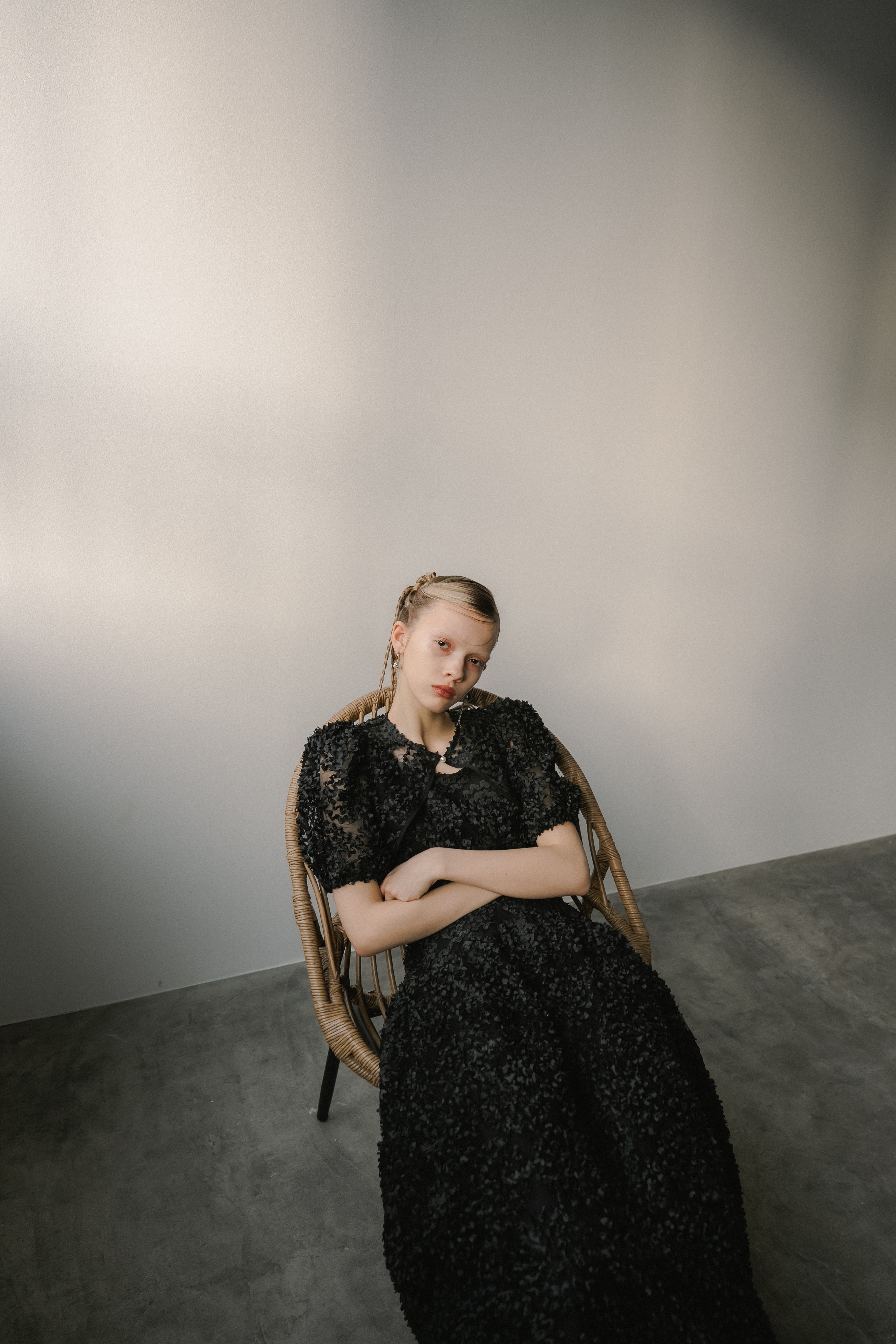 1056 Bloom noir dress