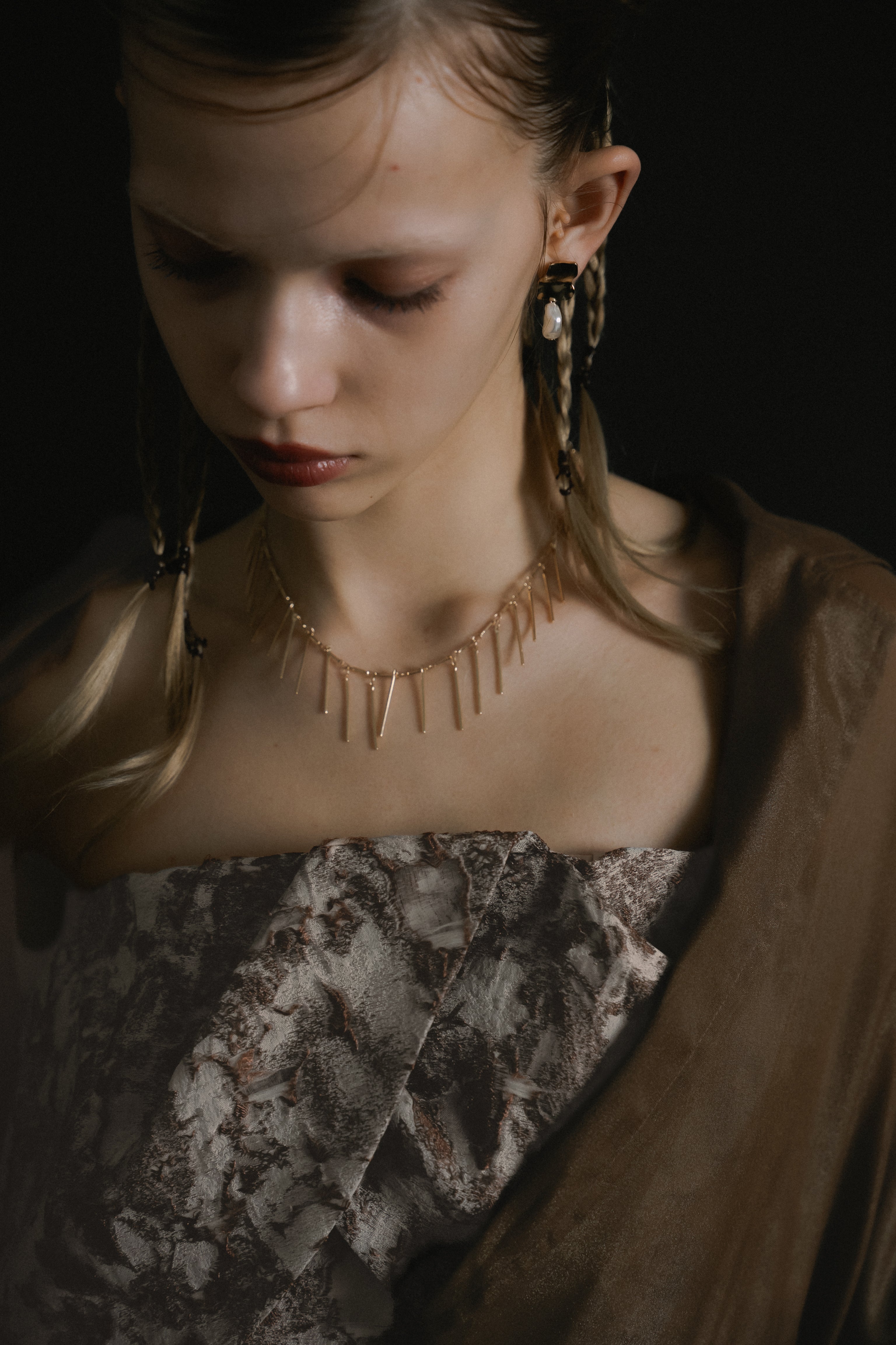 1072 Glossy Organza Jacket