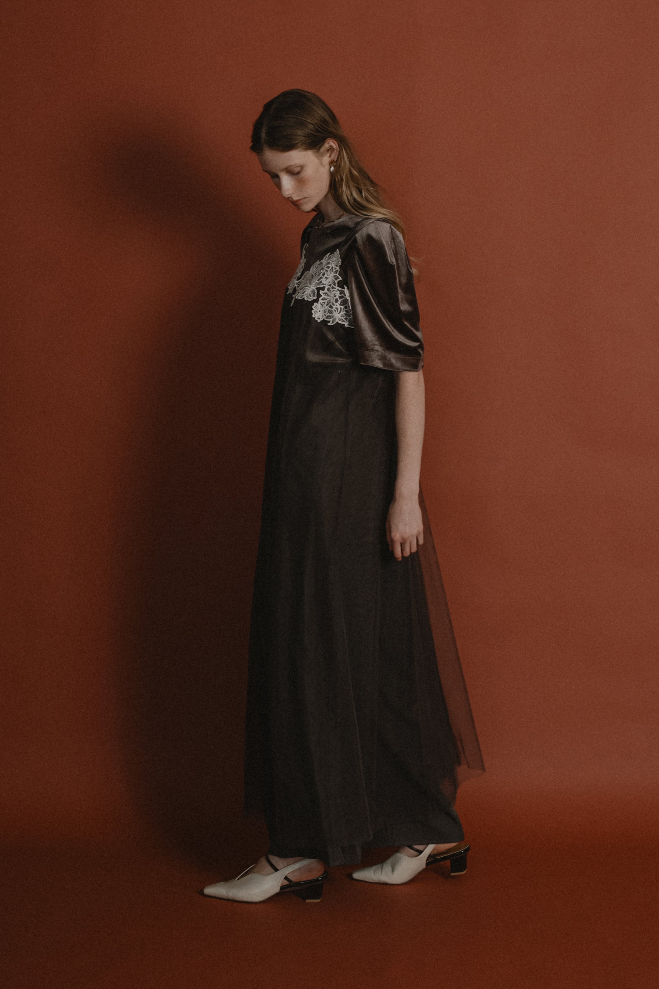 1010 Layered velor dress