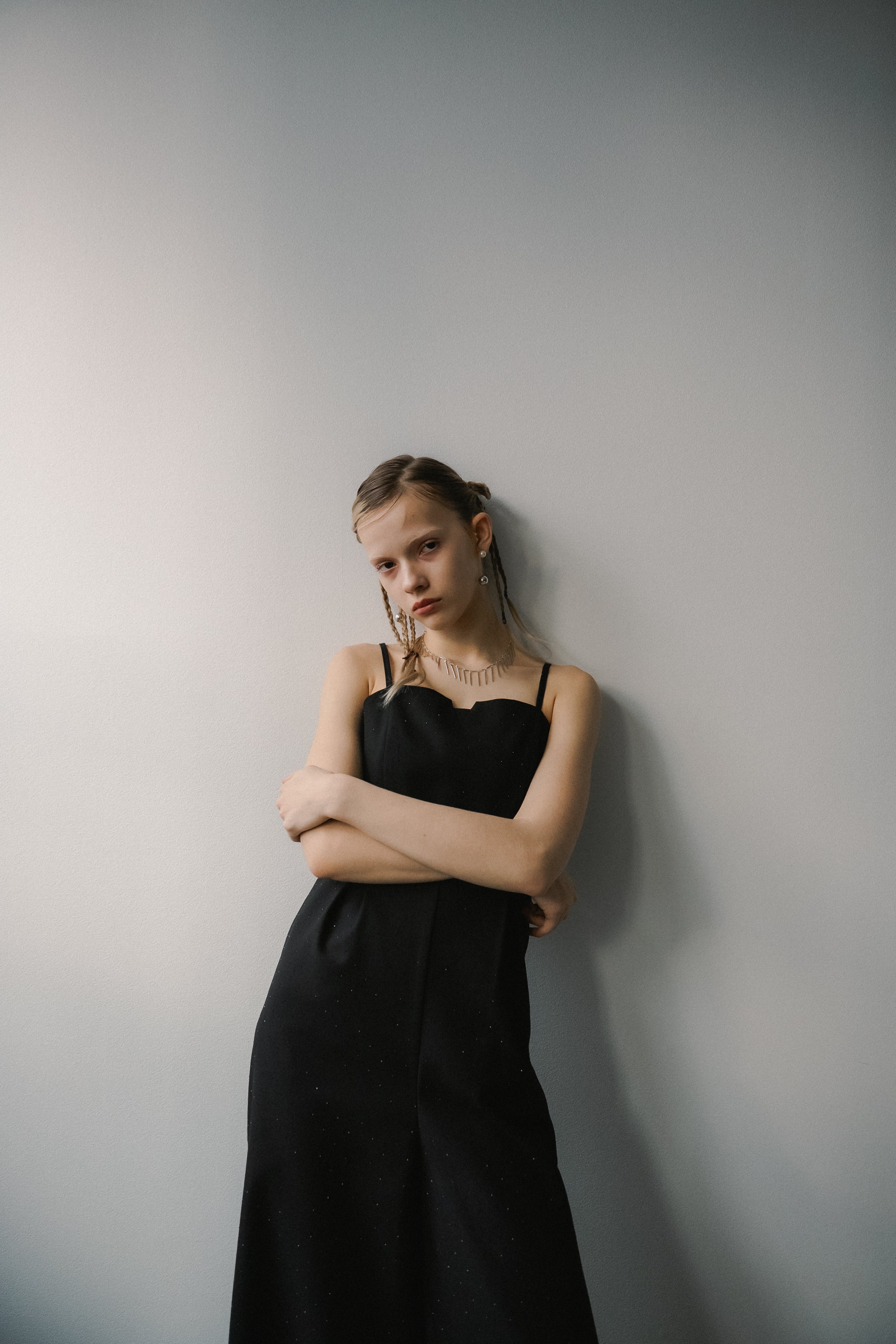 1060 Midnight dot pants dress