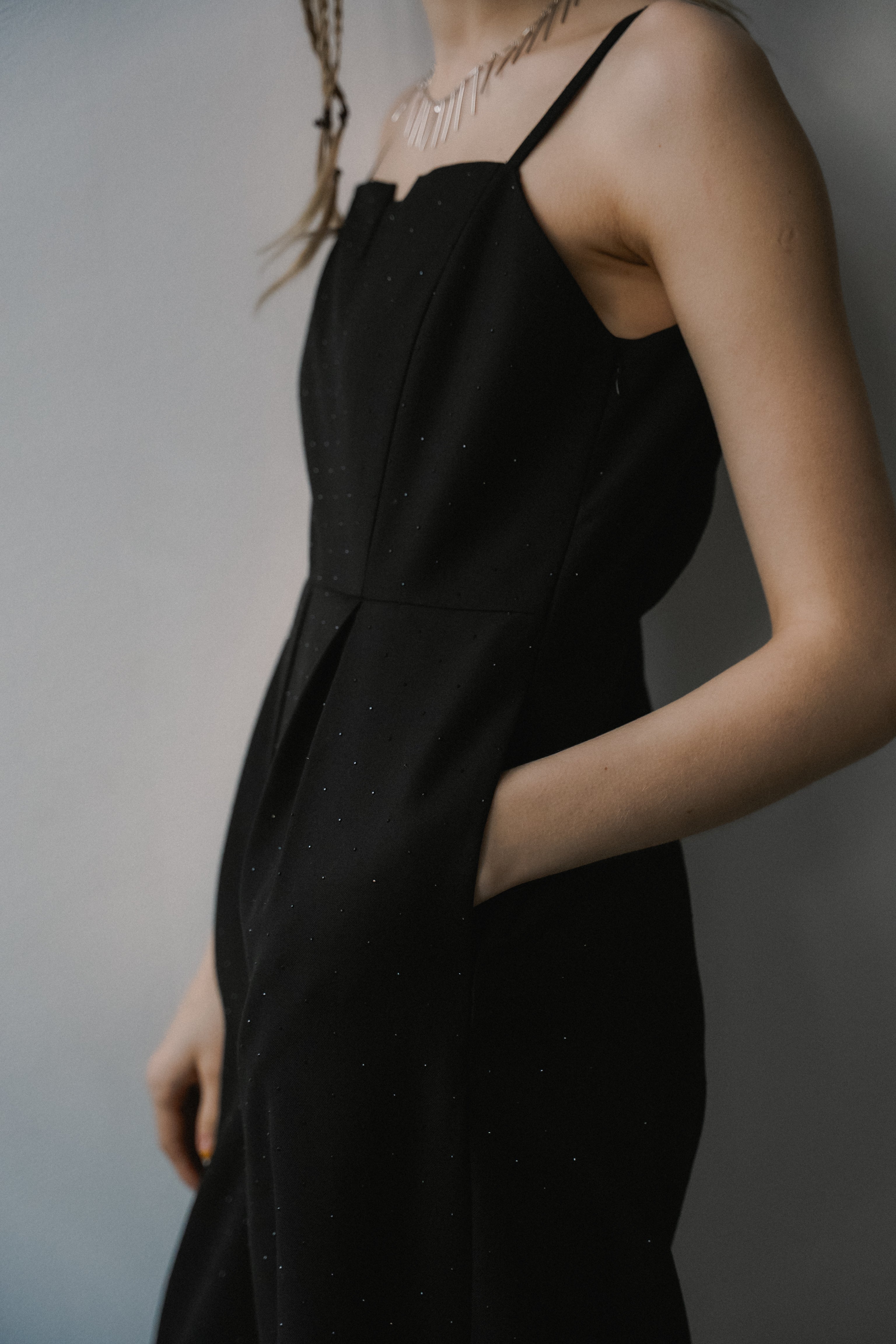 1060 Midnight dot pants dress