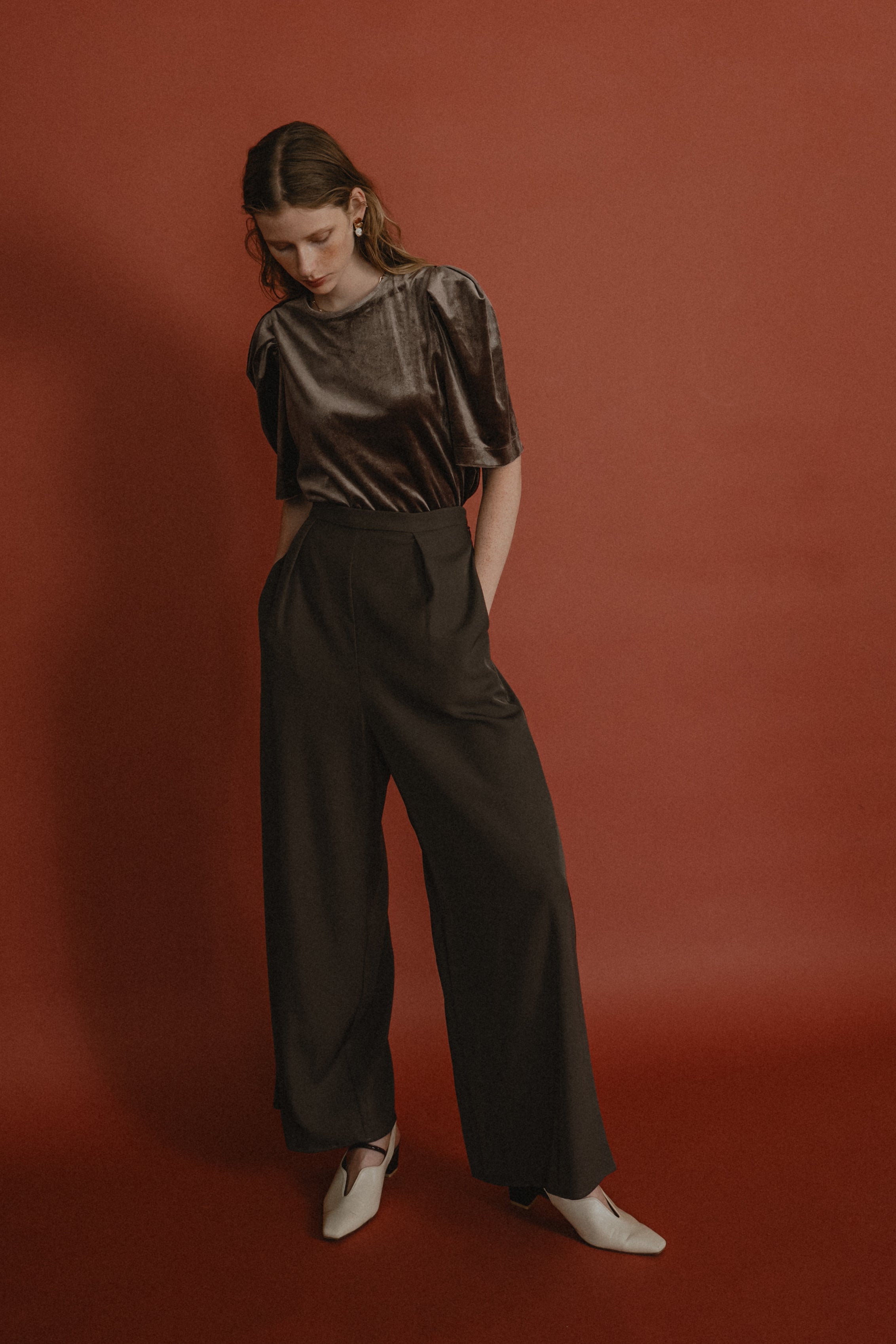 1010 Layered velor dress