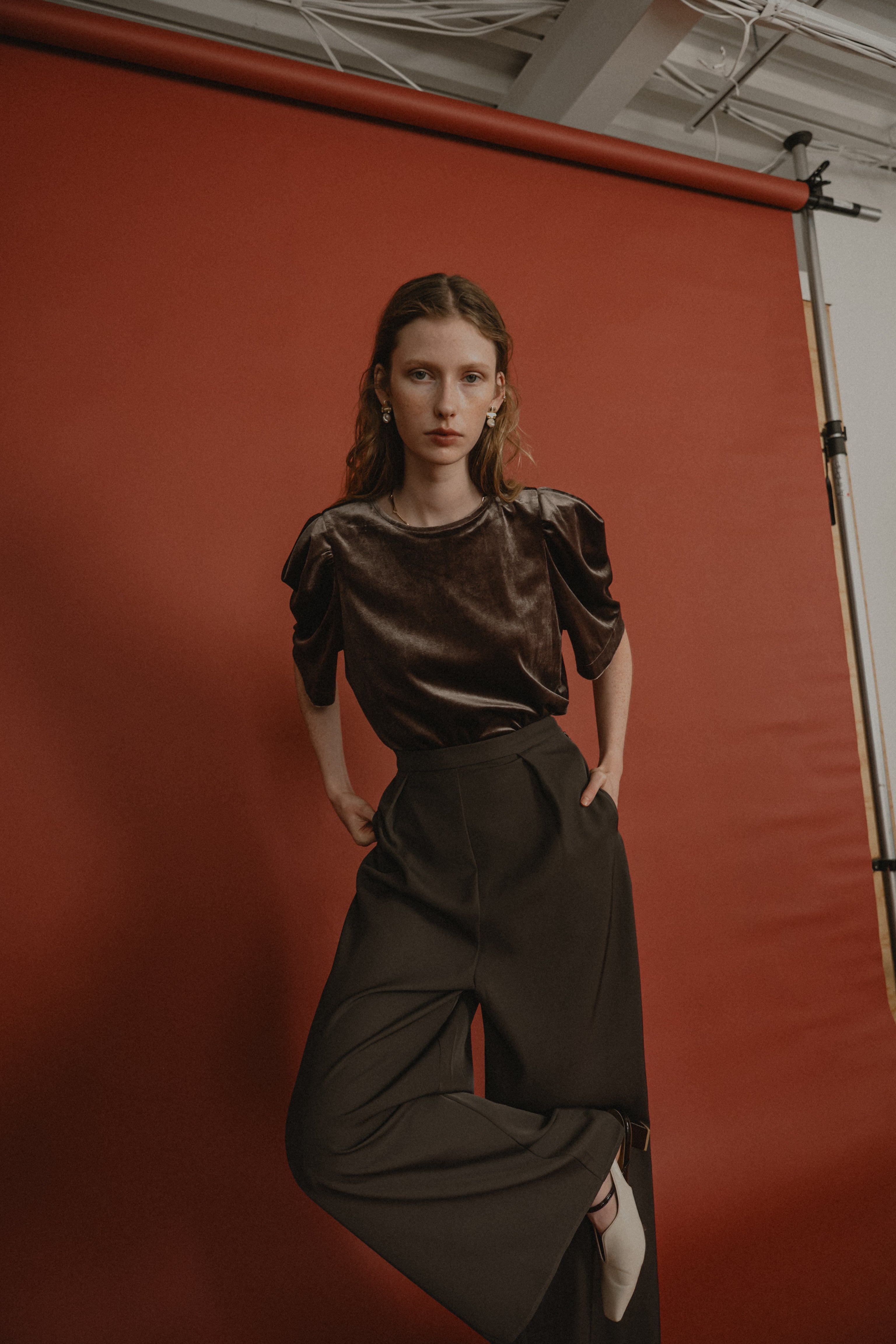 1010 Layered velor dress