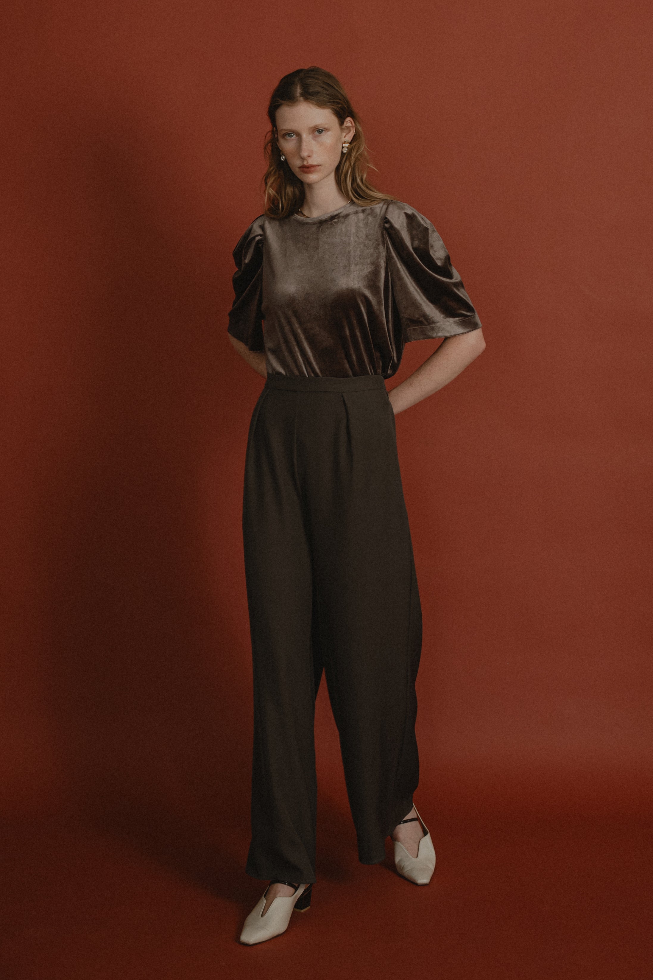 1010 Layered velor dress