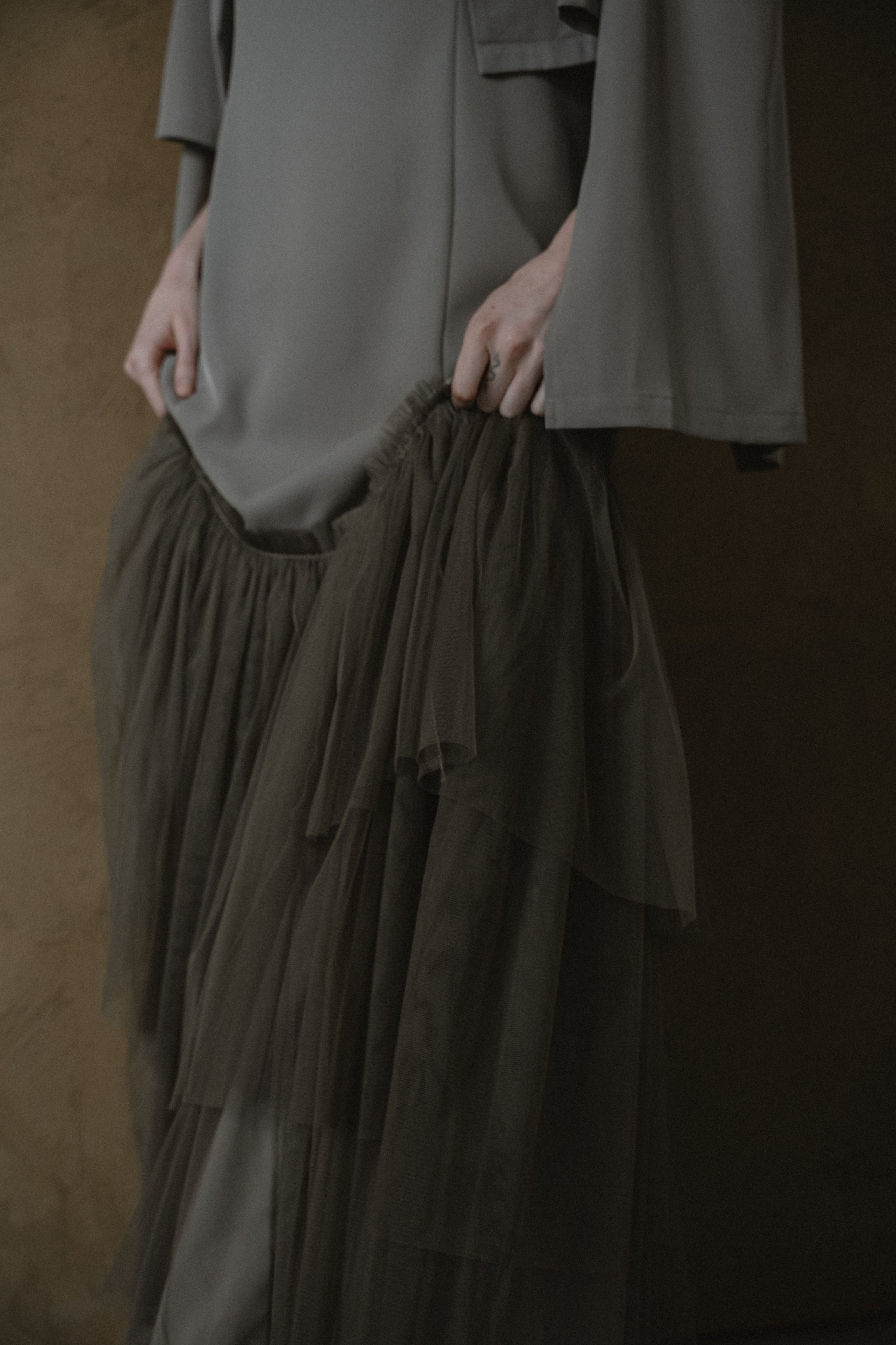 1012 Layered tulle dress