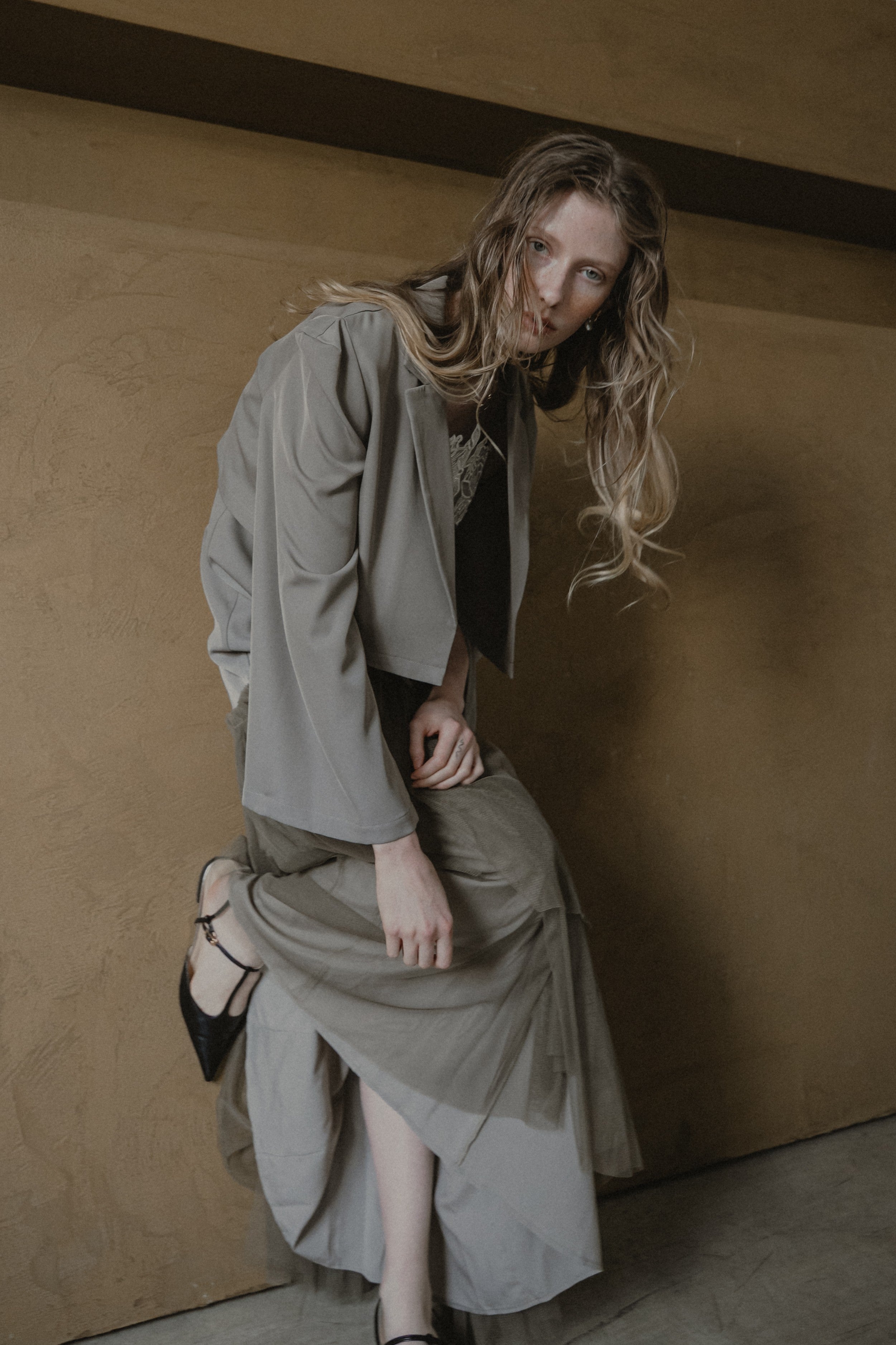 1012 Layered tulle dress