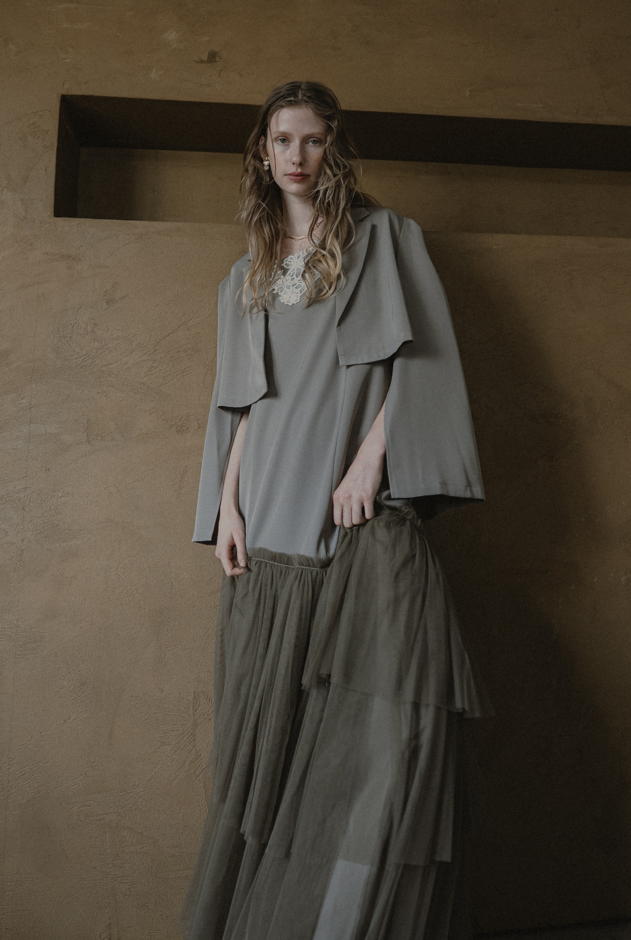 1012 Layered tulle dress