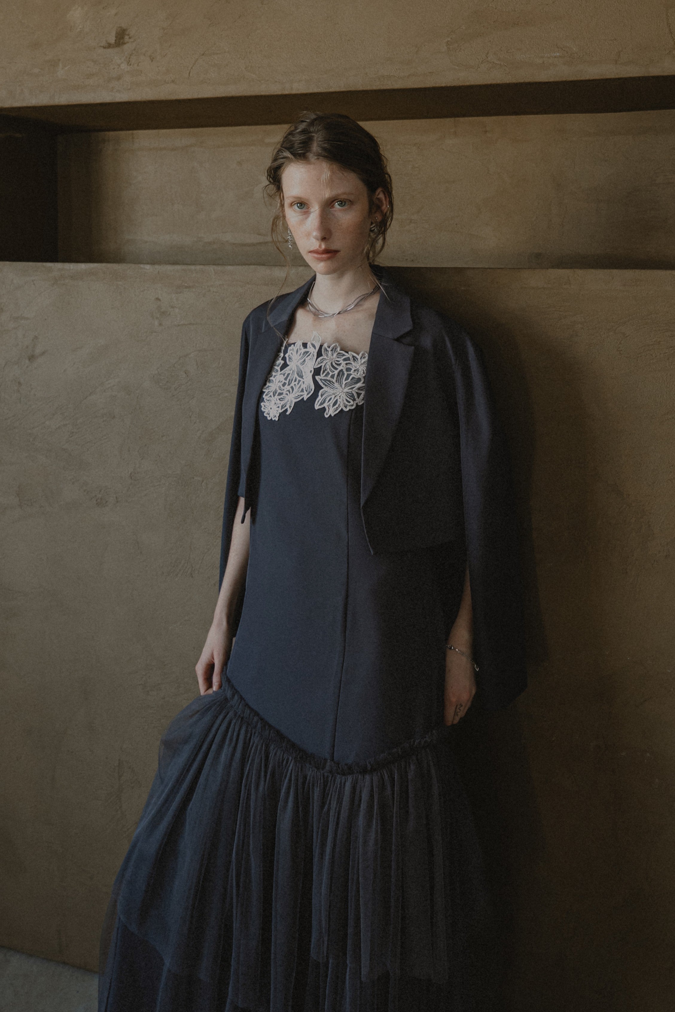 1012 Layered tulle dress