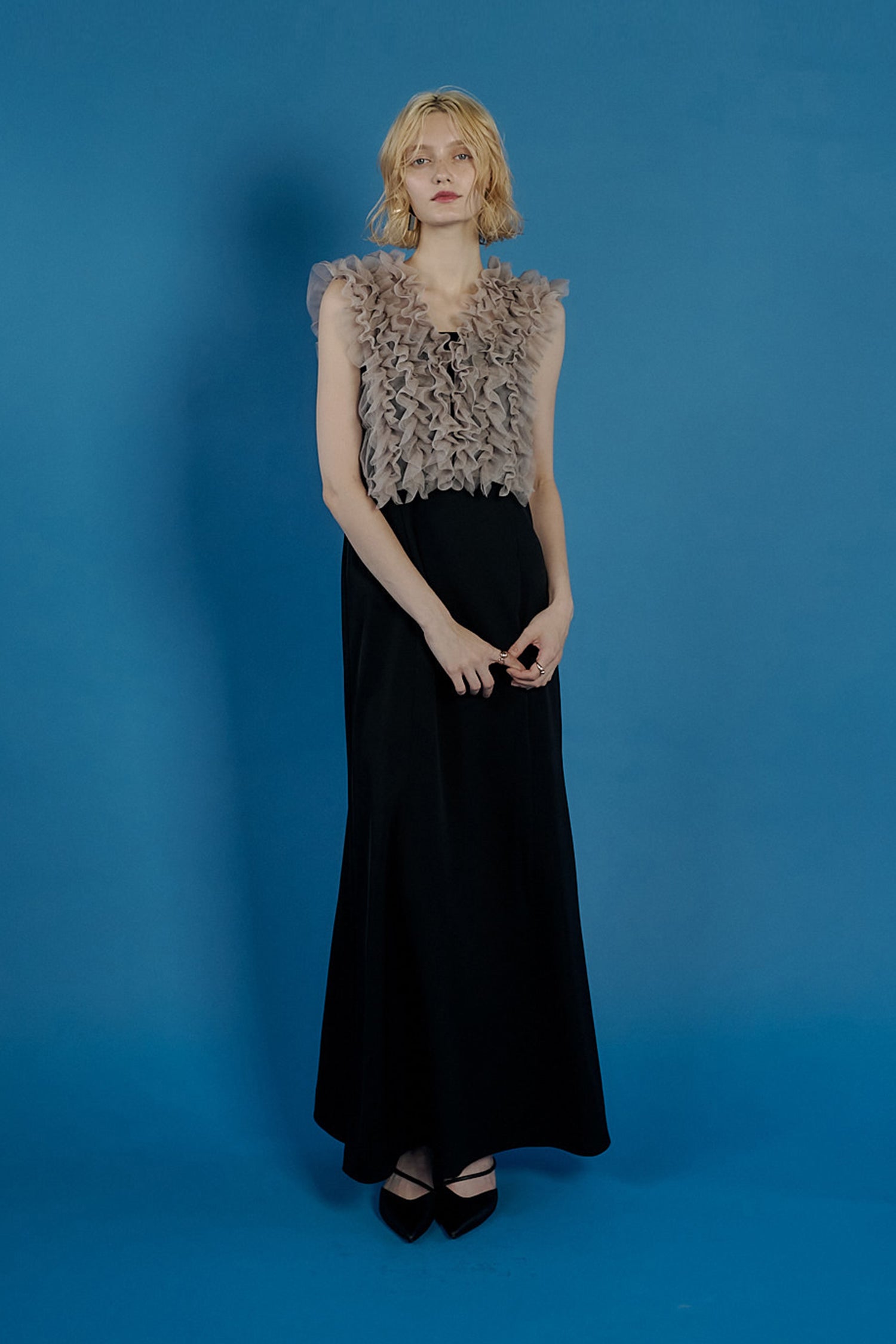 913 Many way frill dress
