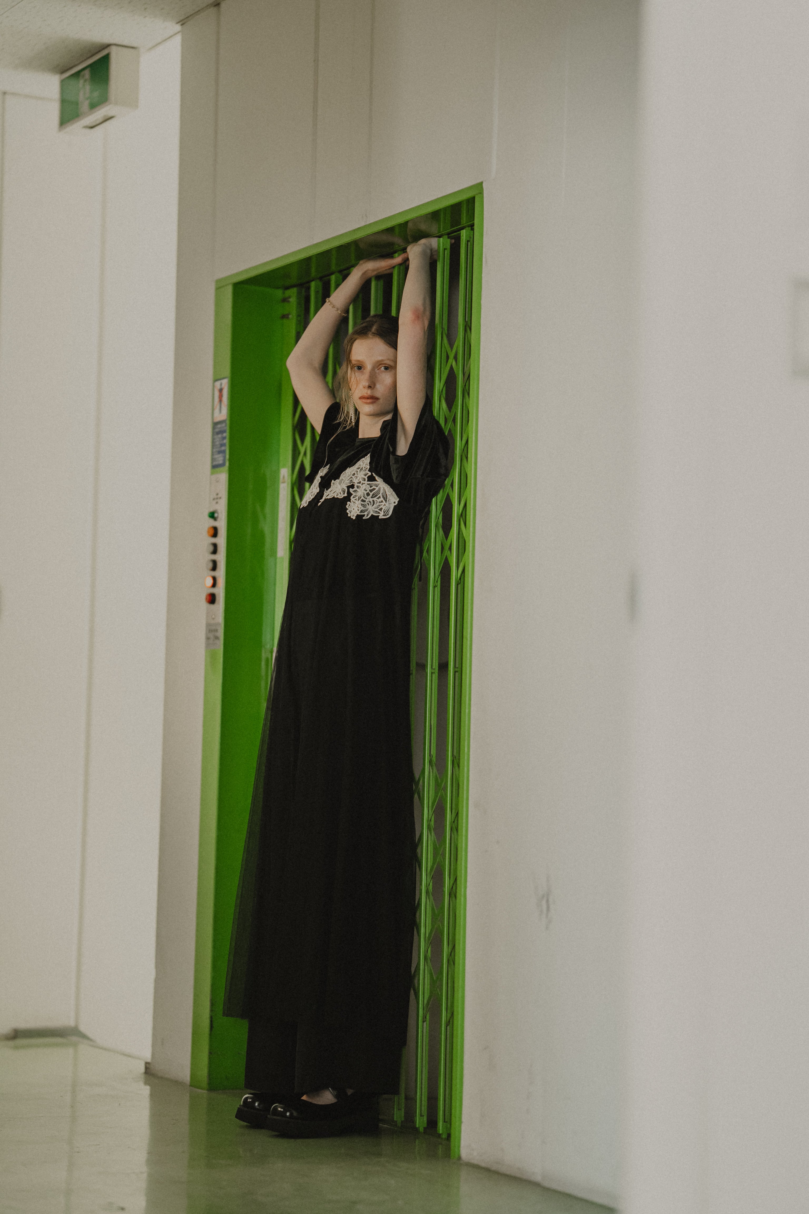 1010 Layered velor dress