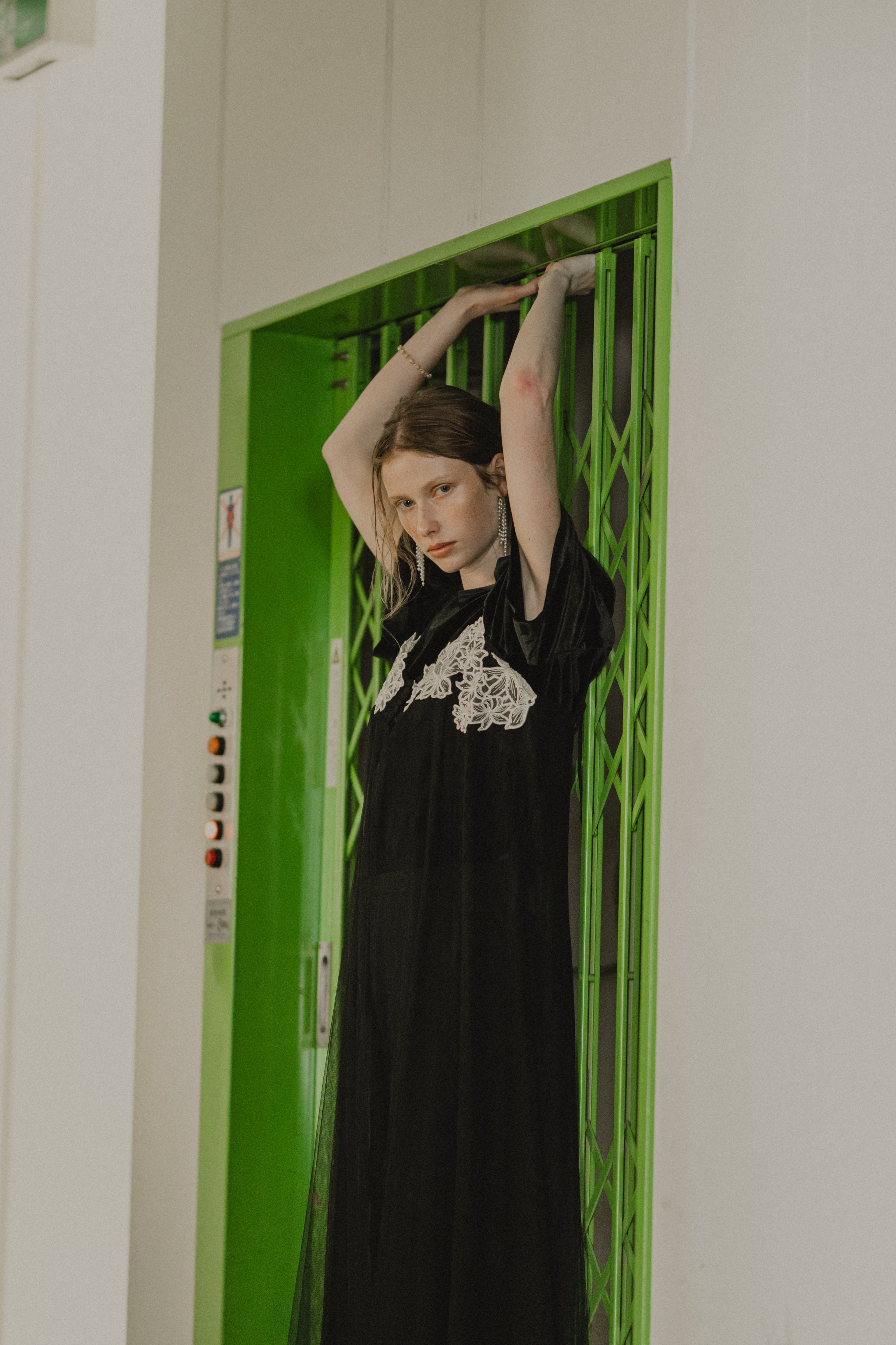 1010 Layered velor dress