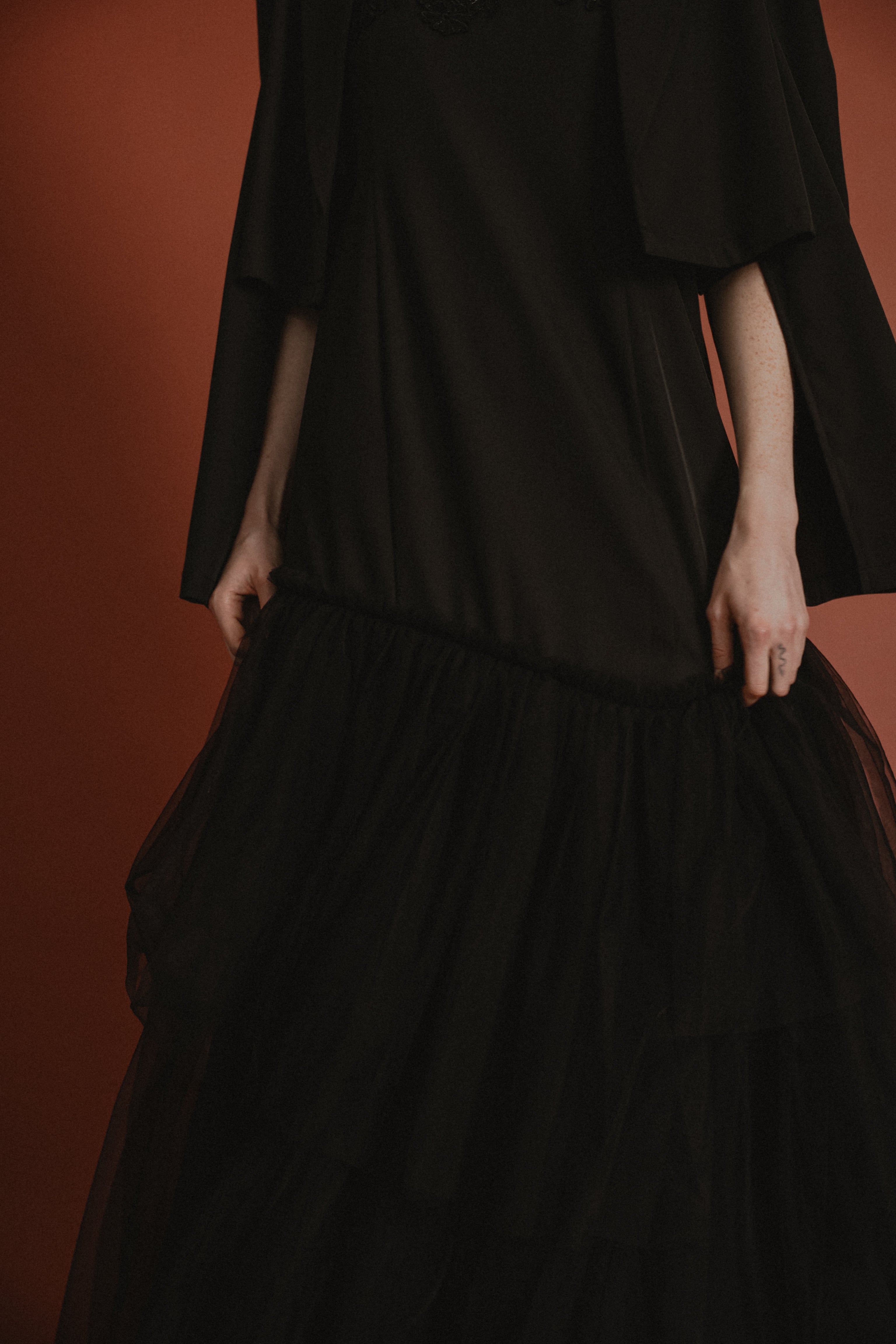 1012 Layered tulle dress