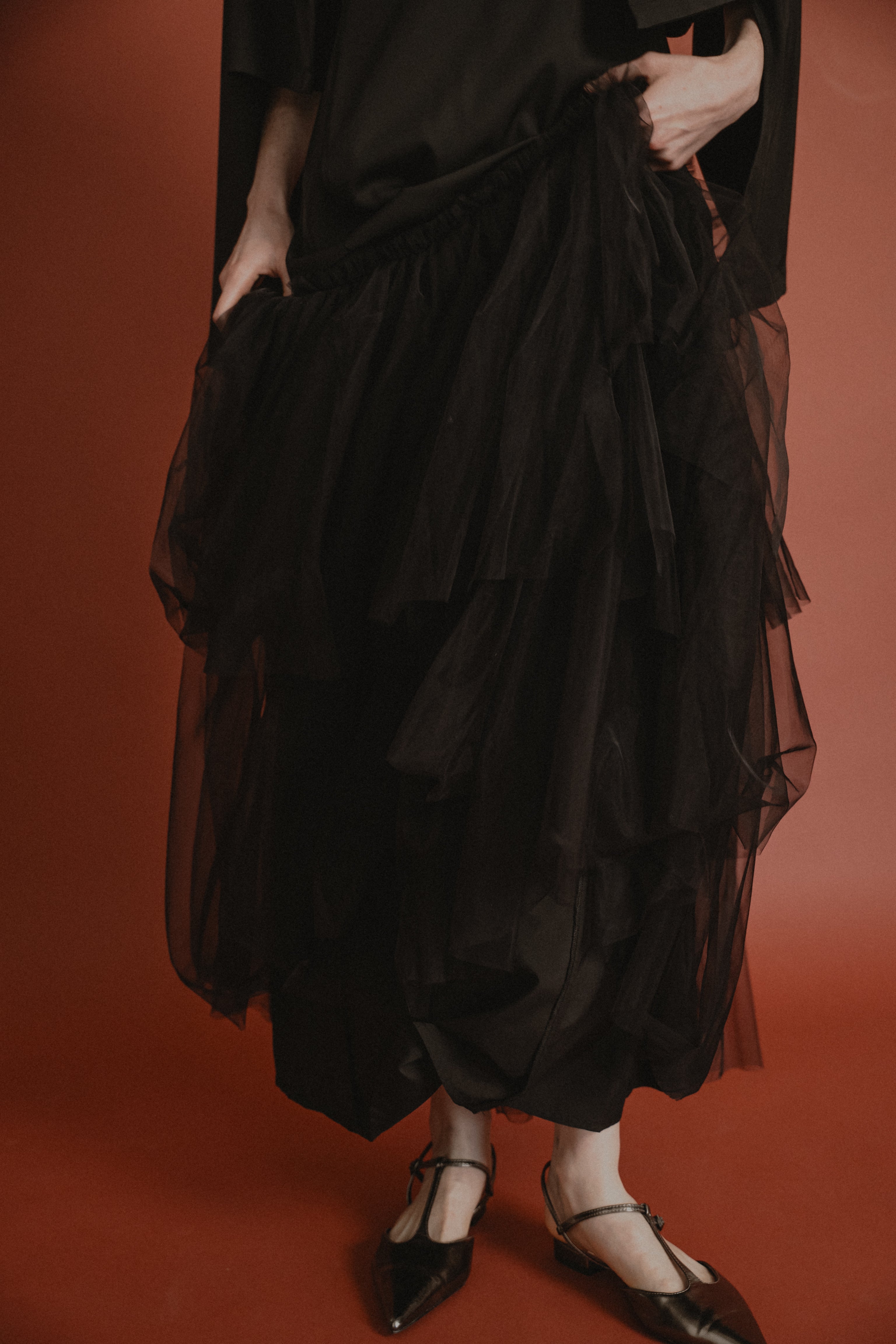 1012 Layered tulle dress