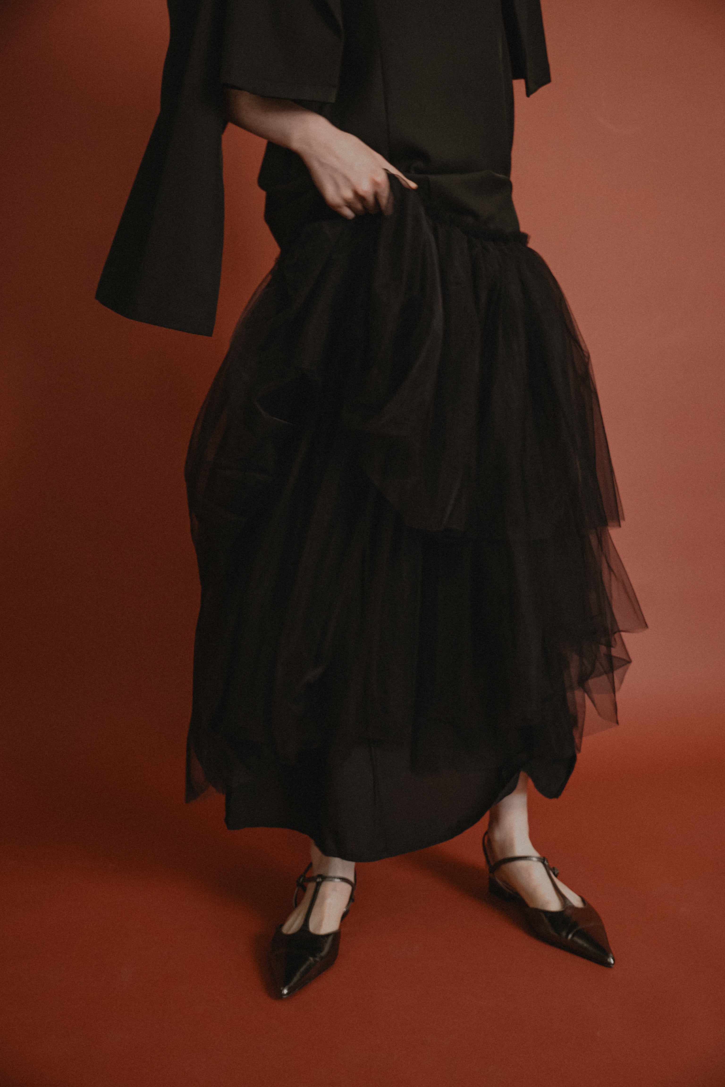 1012 Layered tulle dress