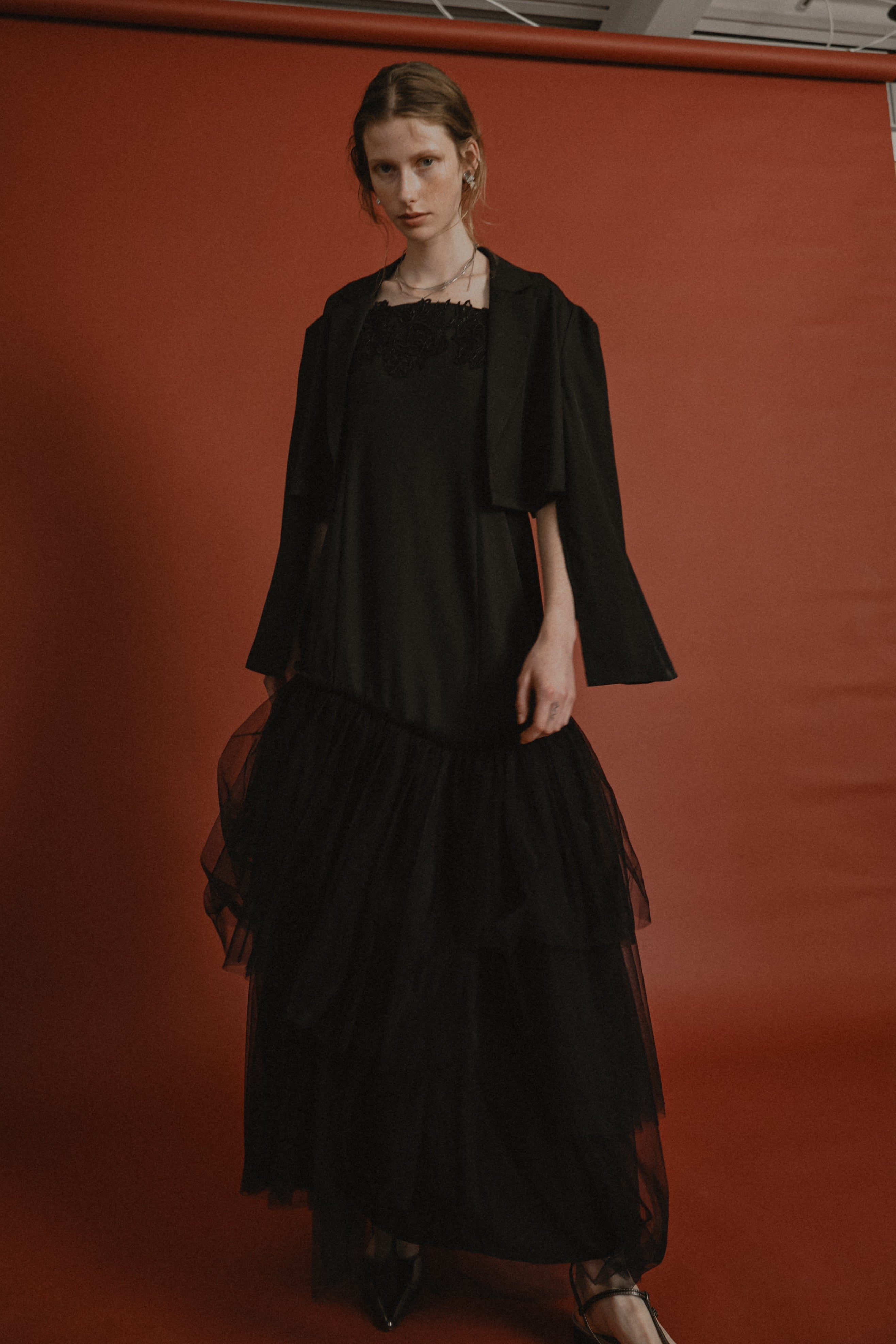 1012 Layered tulle dress