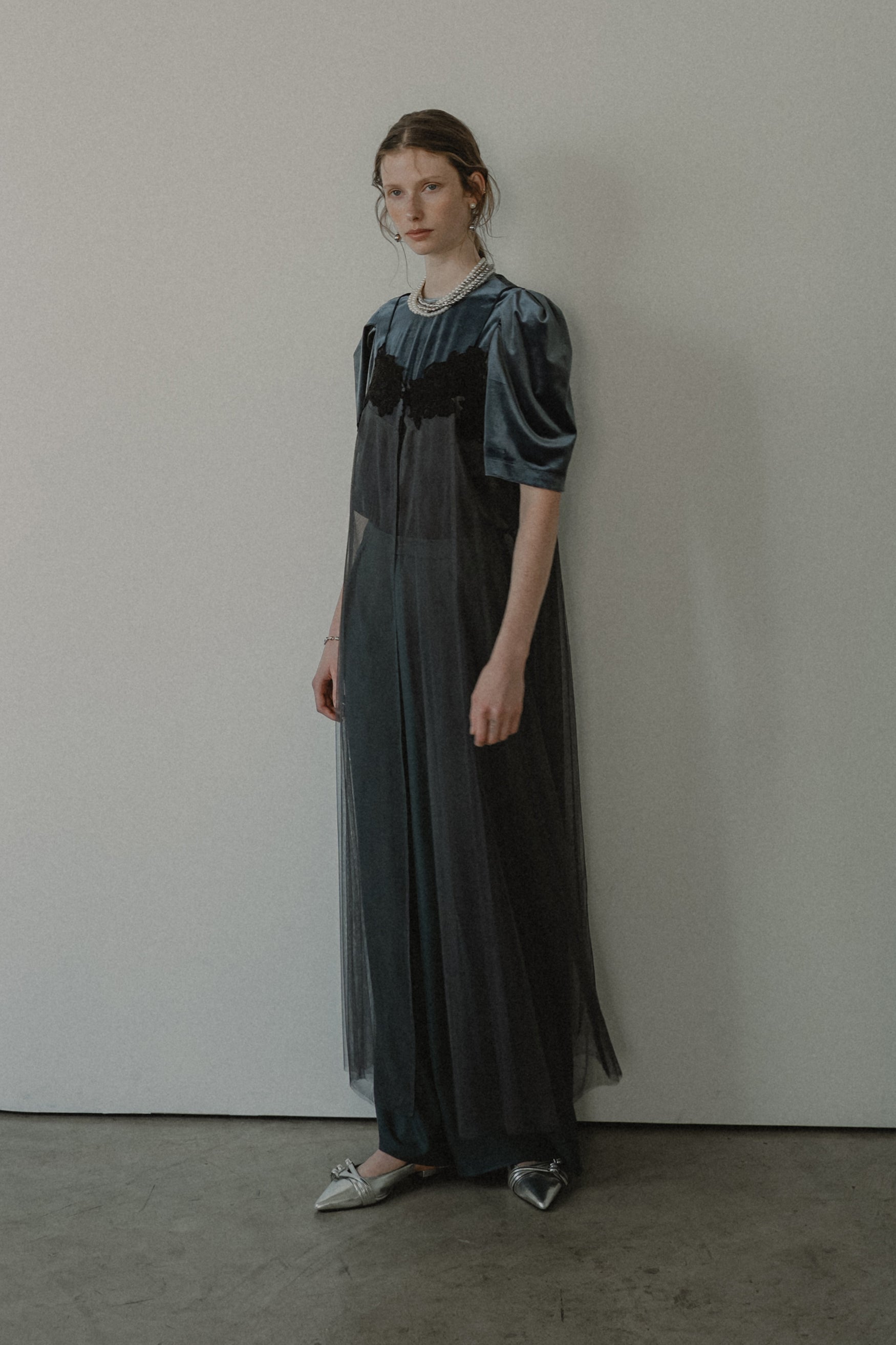 1010 Layered velor dress