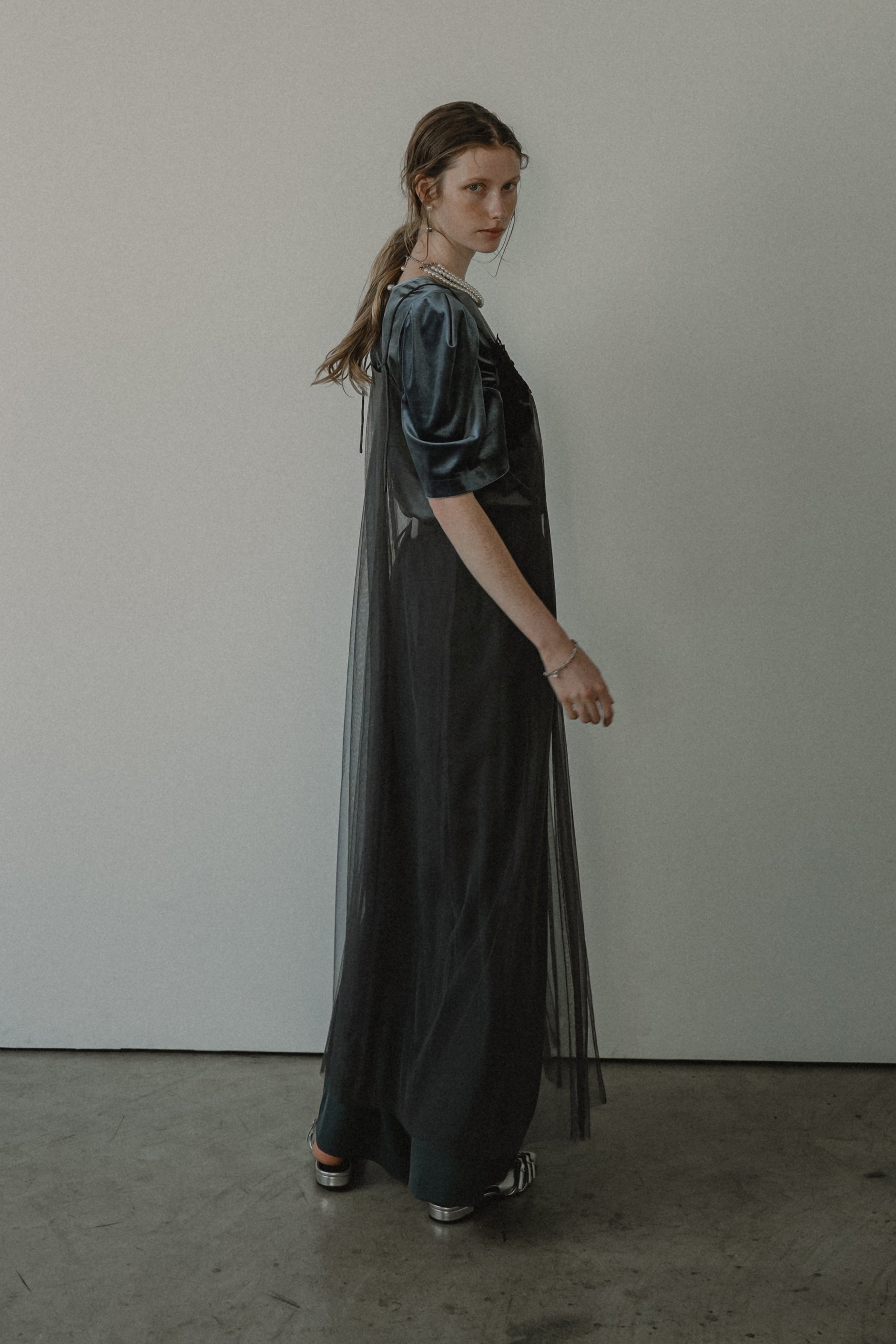 1010 Layered velor dress