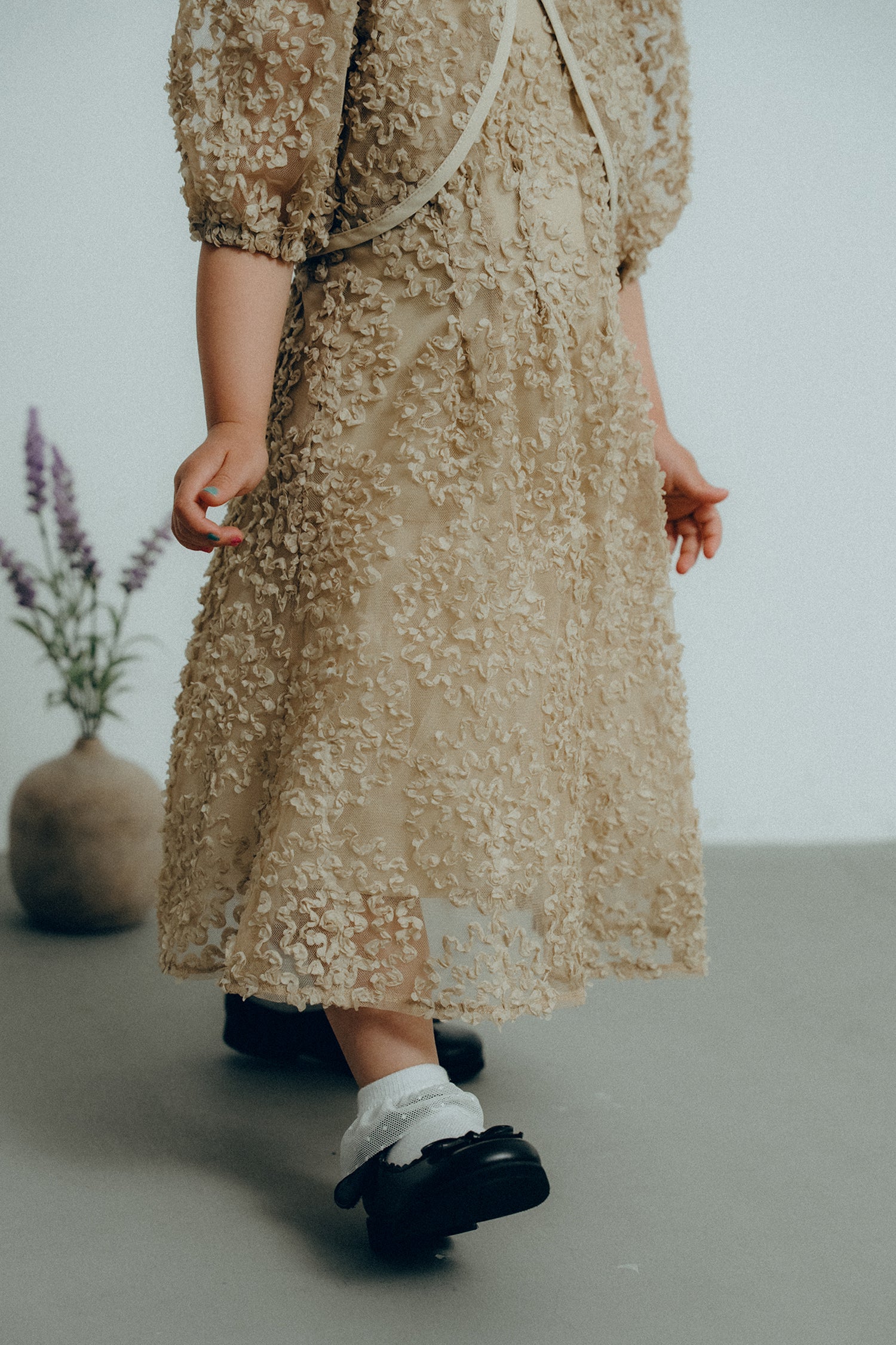 1128 Bloom noir dress kids