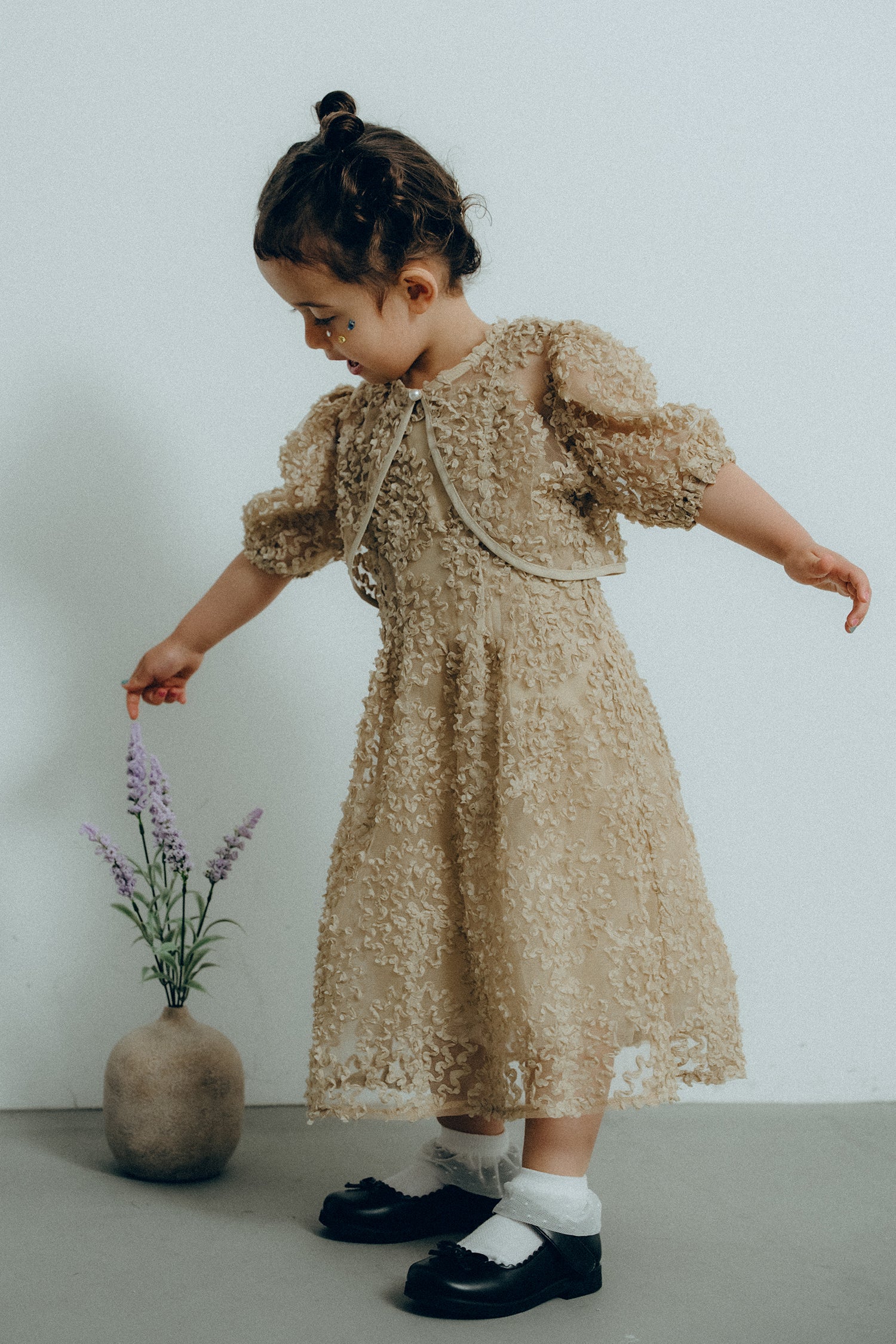 1128 Bloom noir dress kids