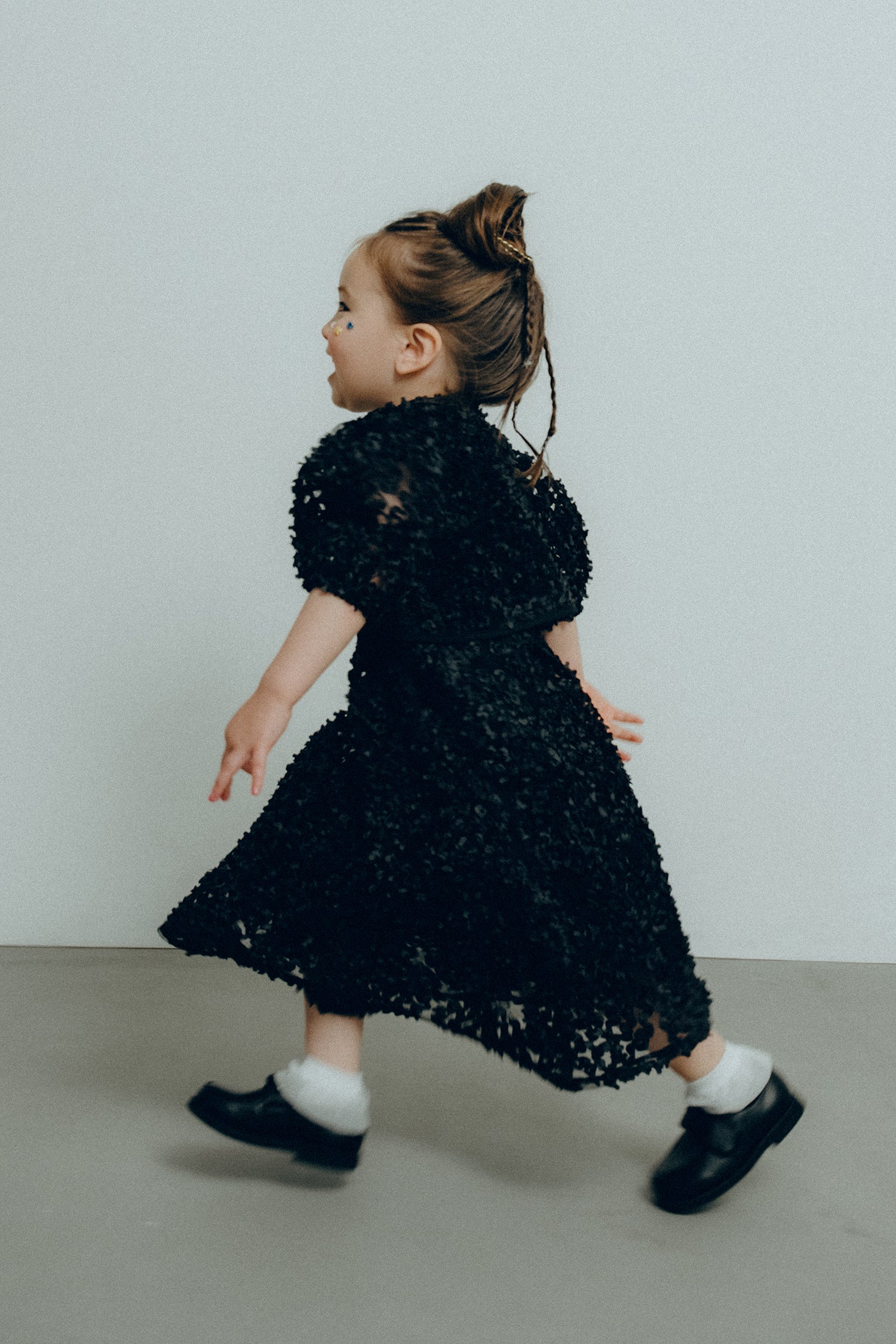 1128 Bloom noir dress kids