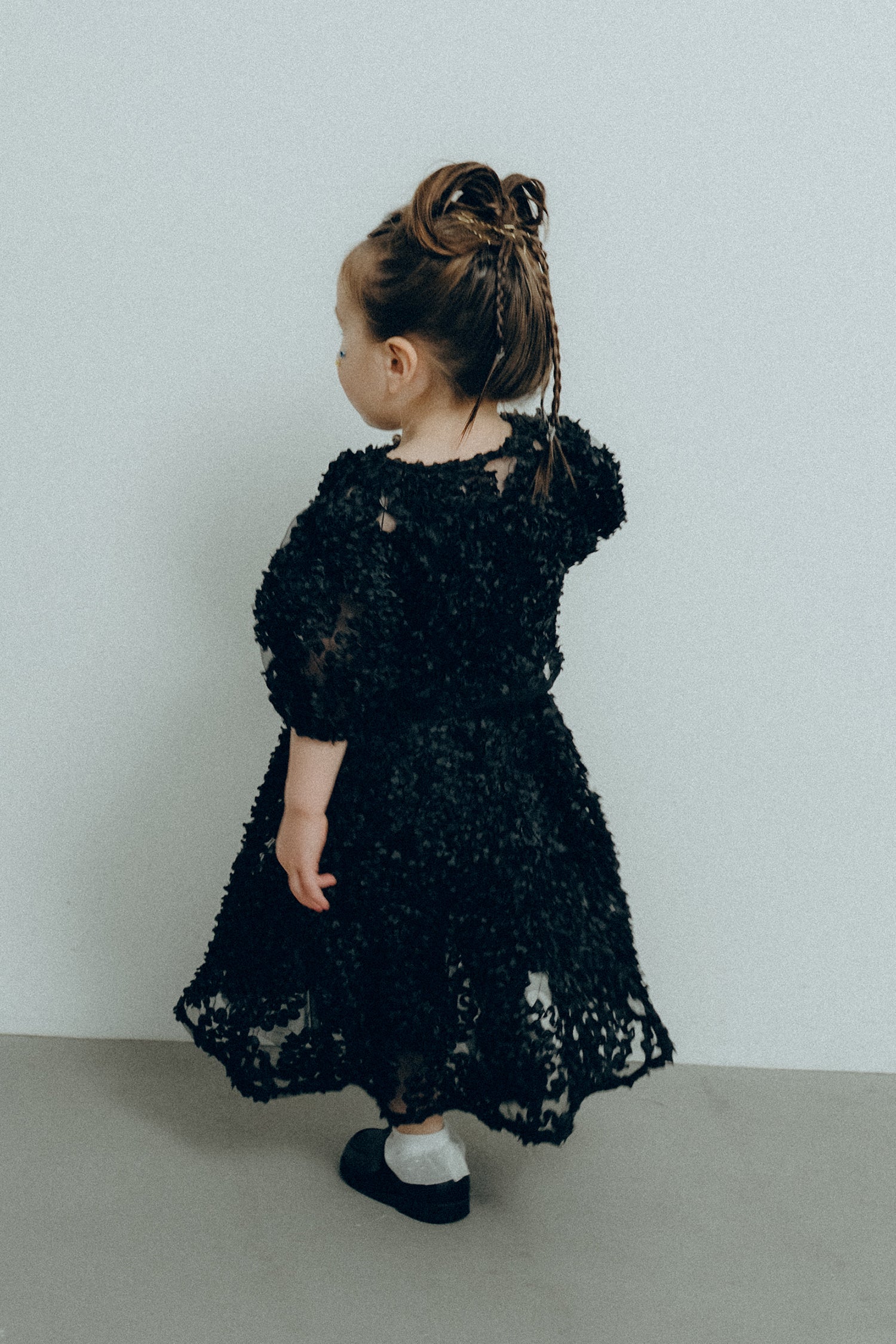 1128 Bloom noir dress kids