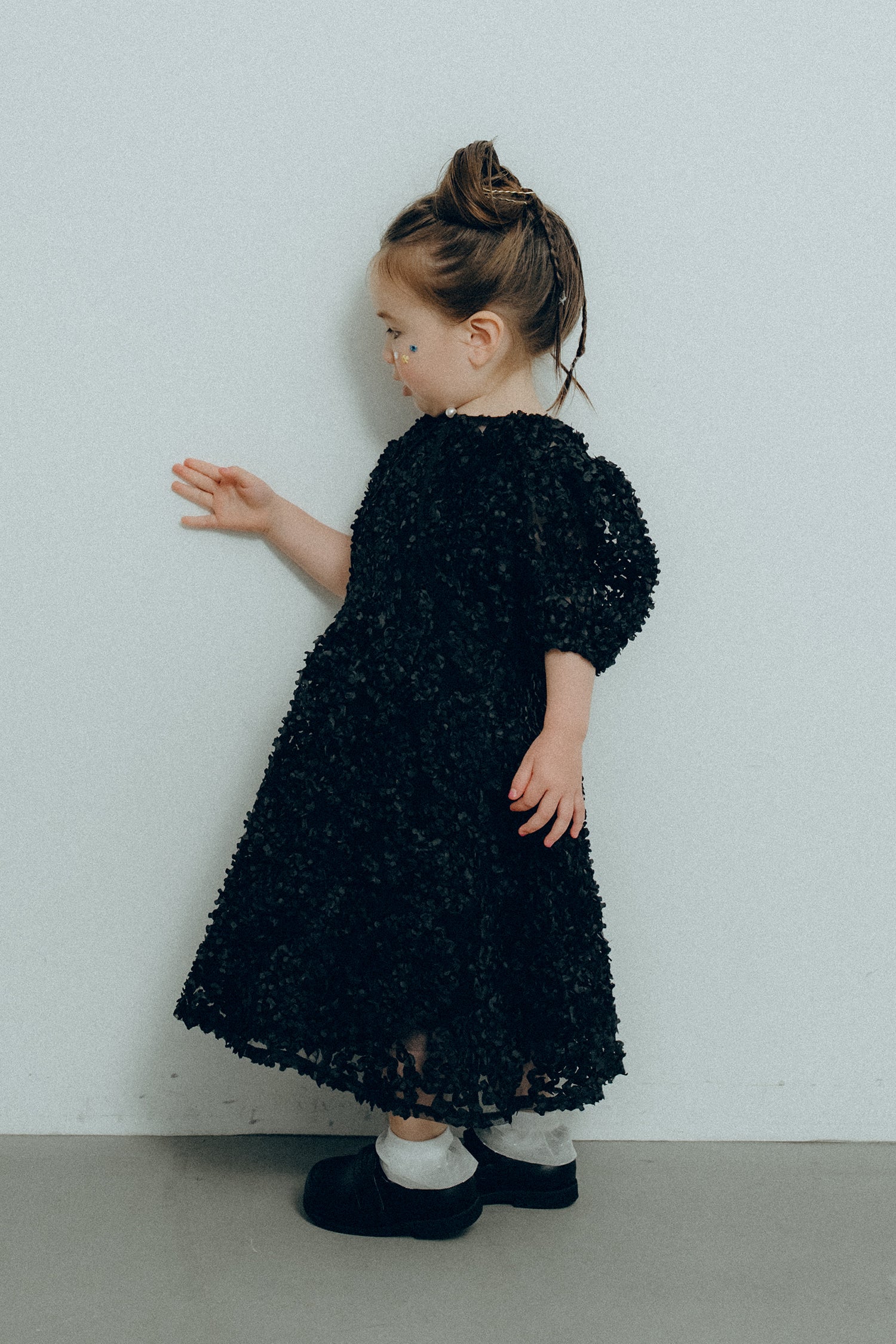 1128 Bloom noir dress kids