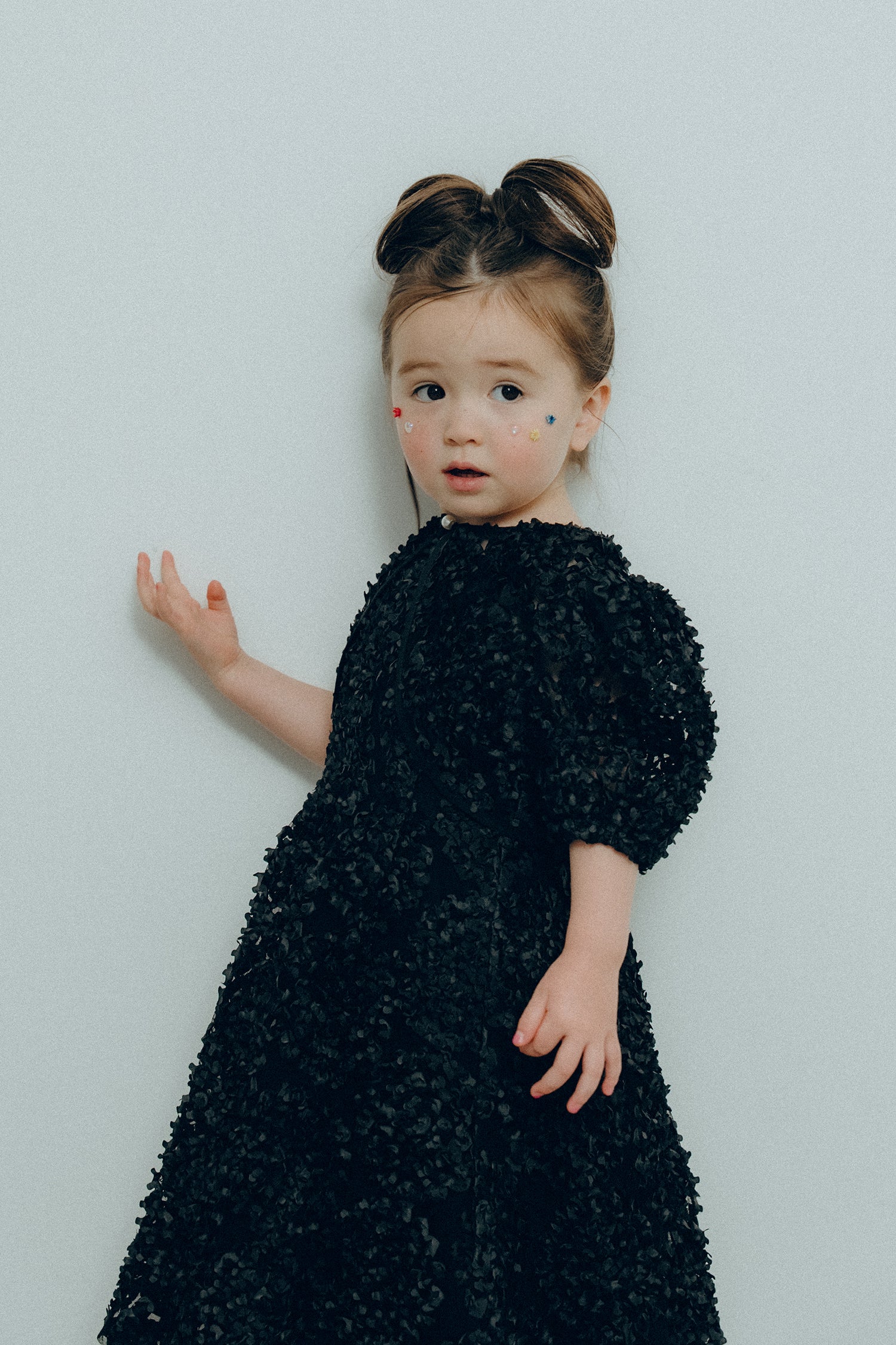 1128 Bloom noir dress kids