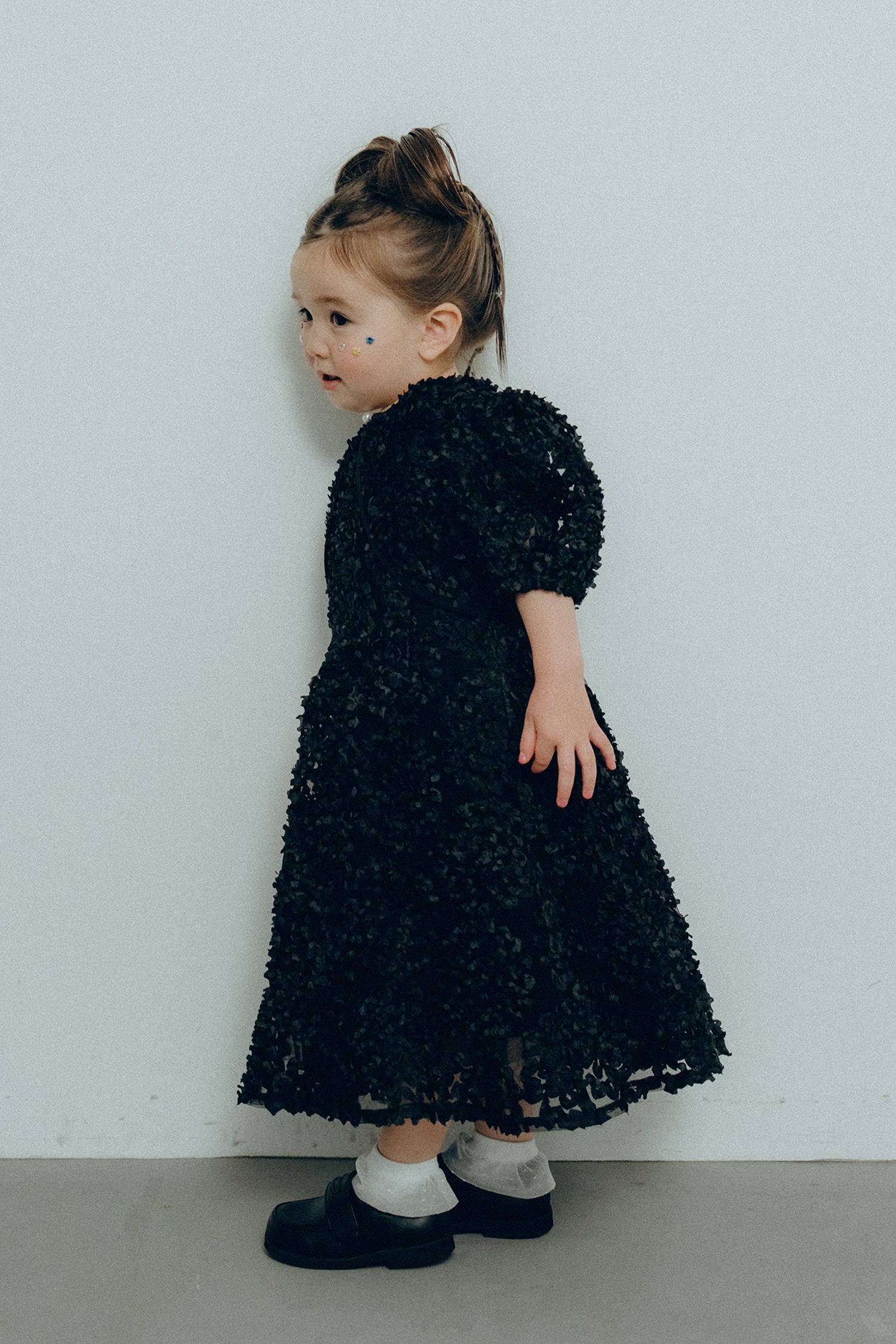 1128 Bloom noir dress kids