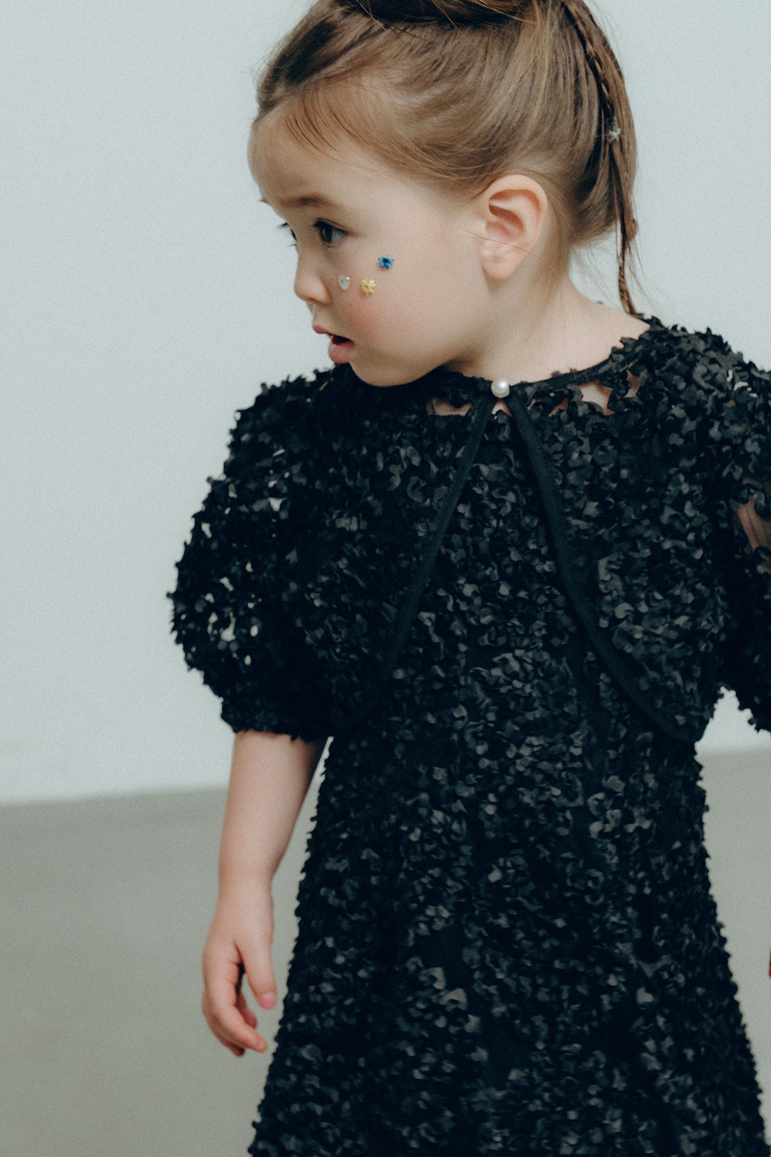 1128 Bloom noir dress kids