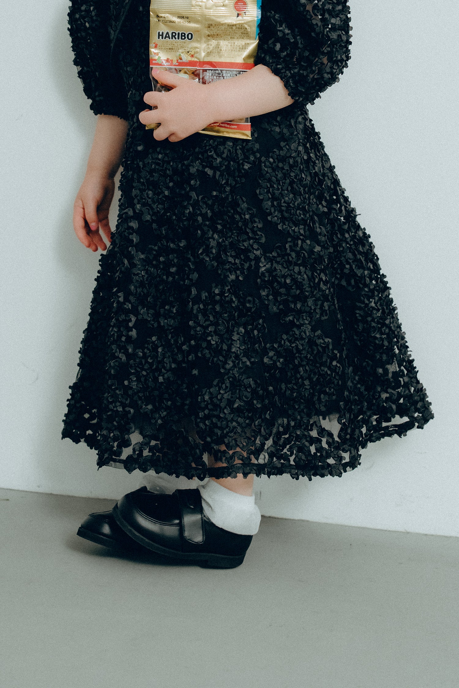 1128 Bloom noir dress kids