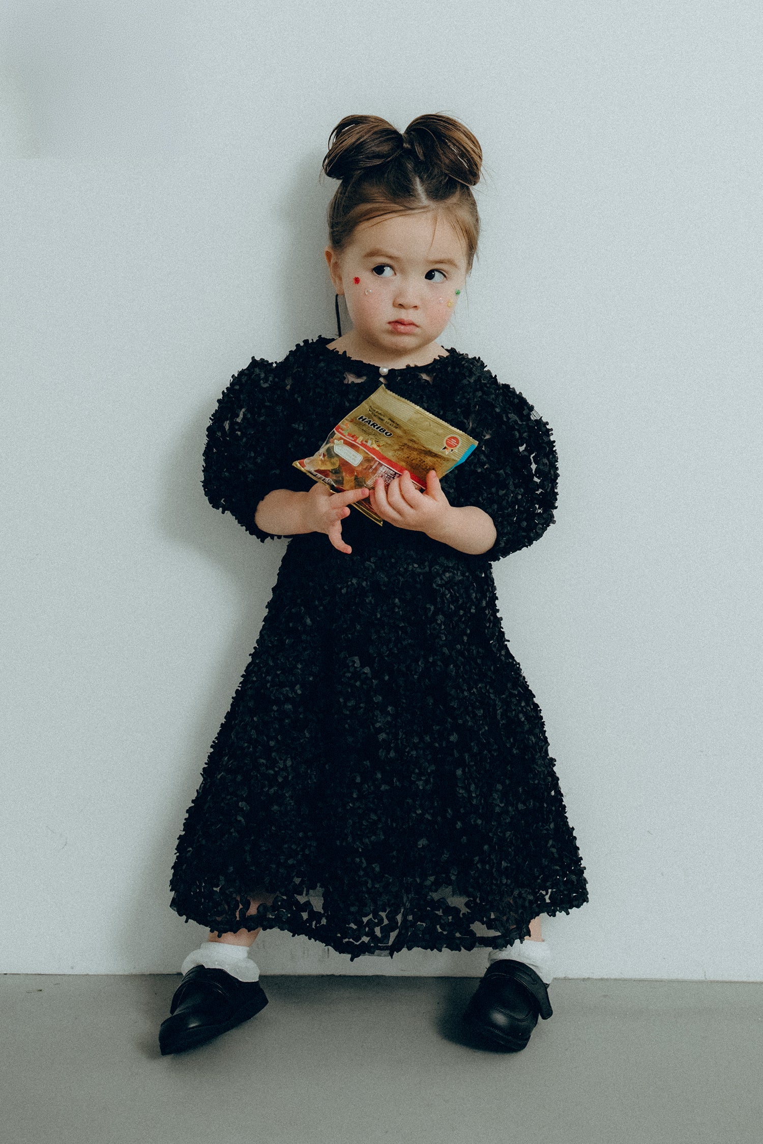 1128 Bloom noir dress kids