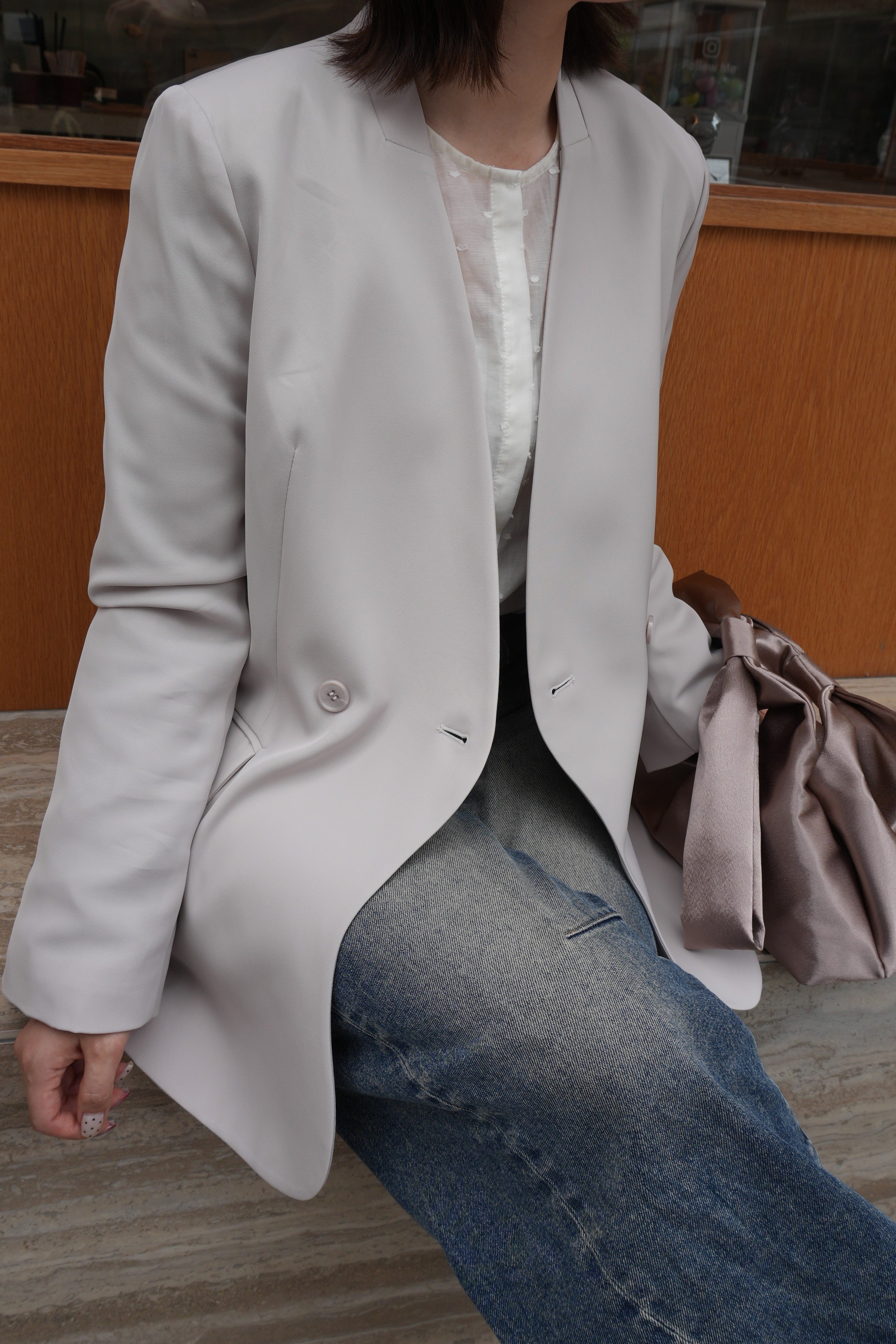 1098 Minimal collarless Jacket