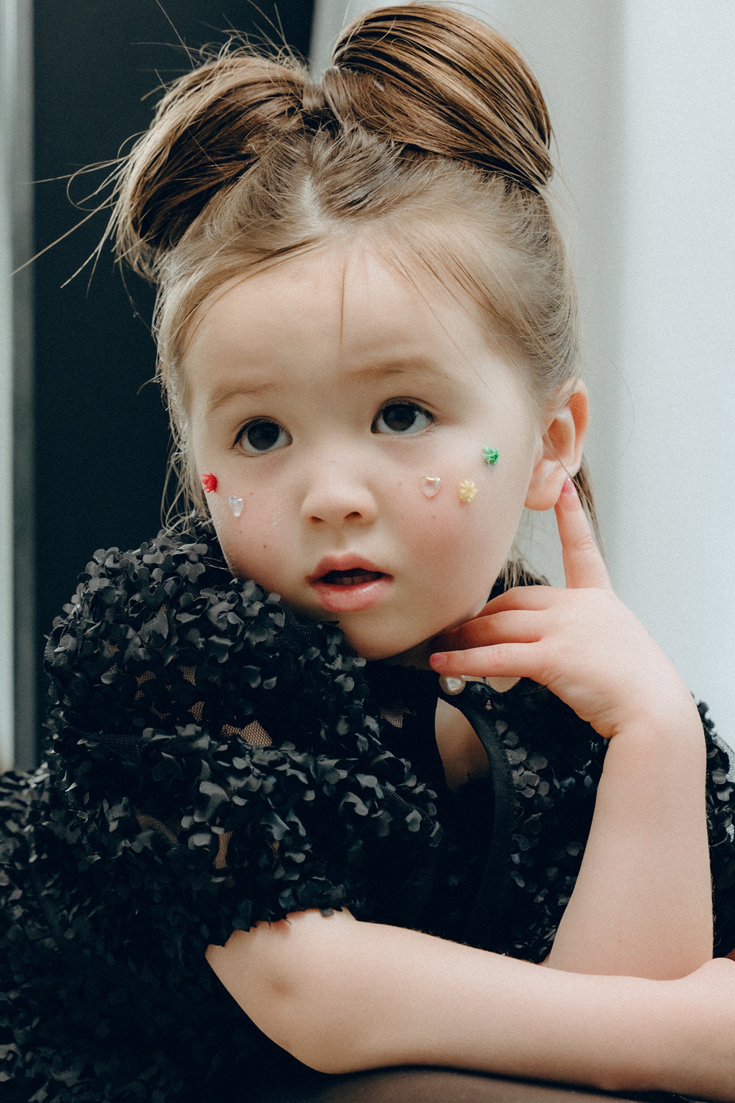 1128 Bloom noir dress kids