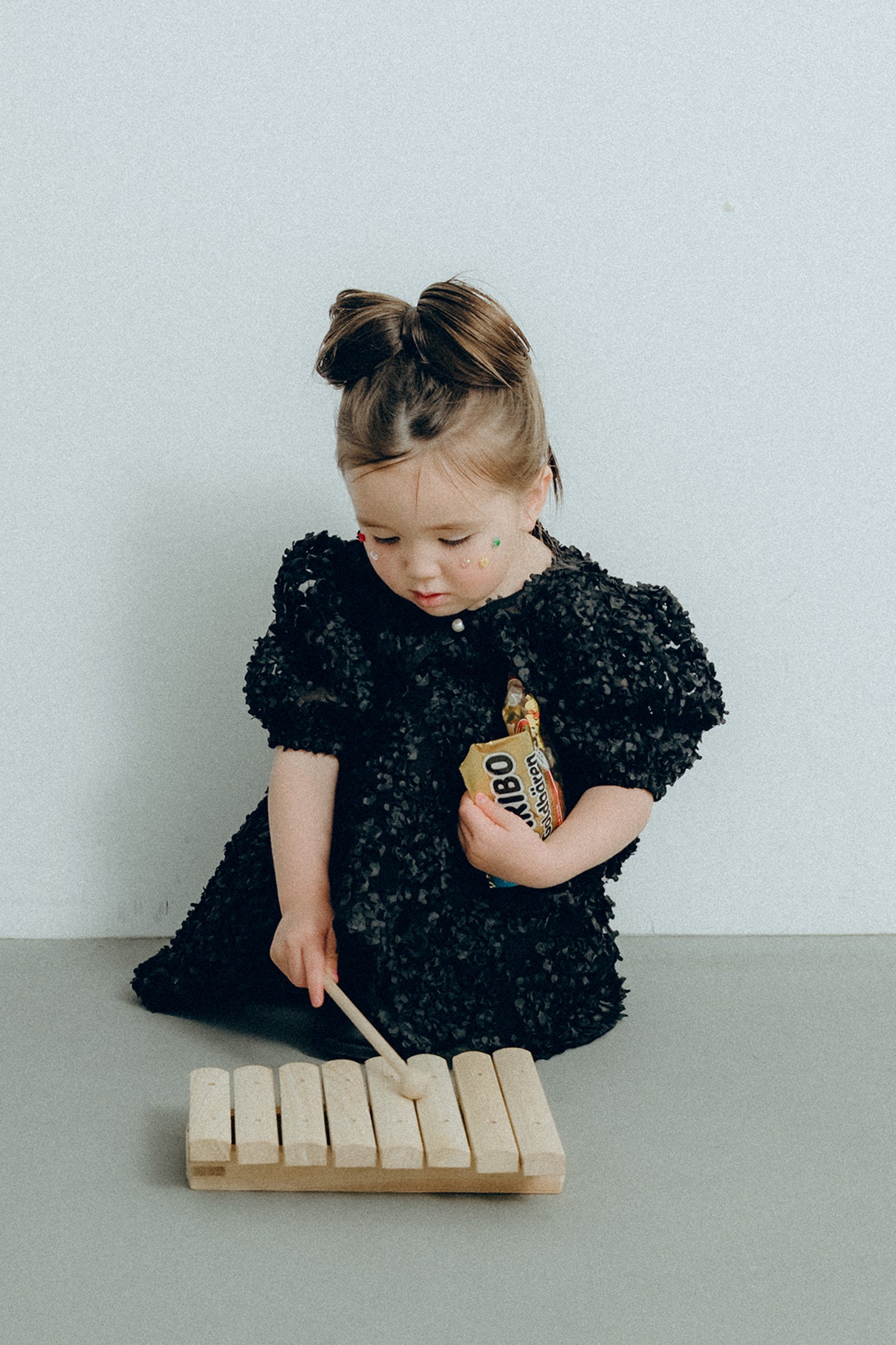 1128 Bloom noir dress kids
