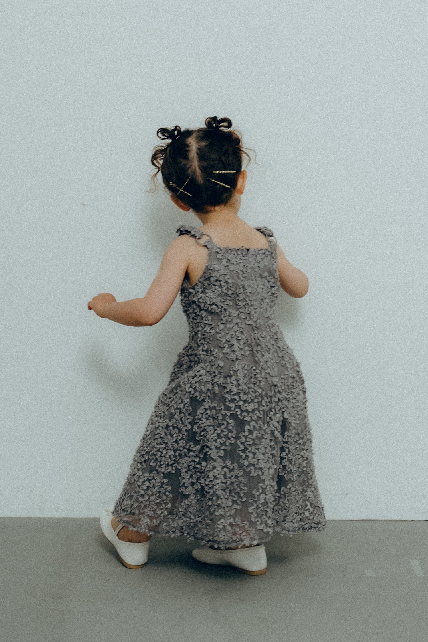 1128 Bloom noir dress kids