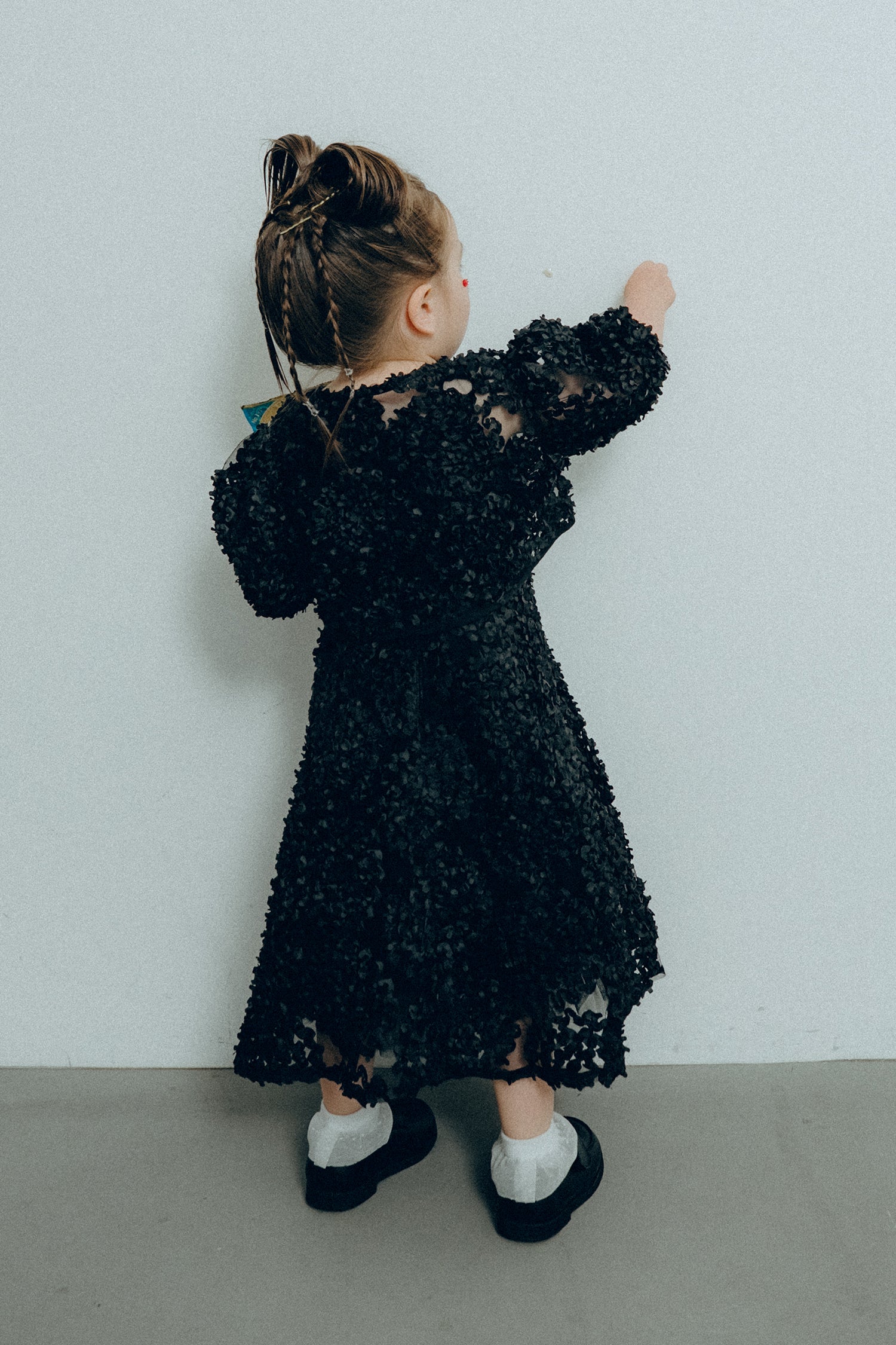 1128 Bloom noir dress kids
