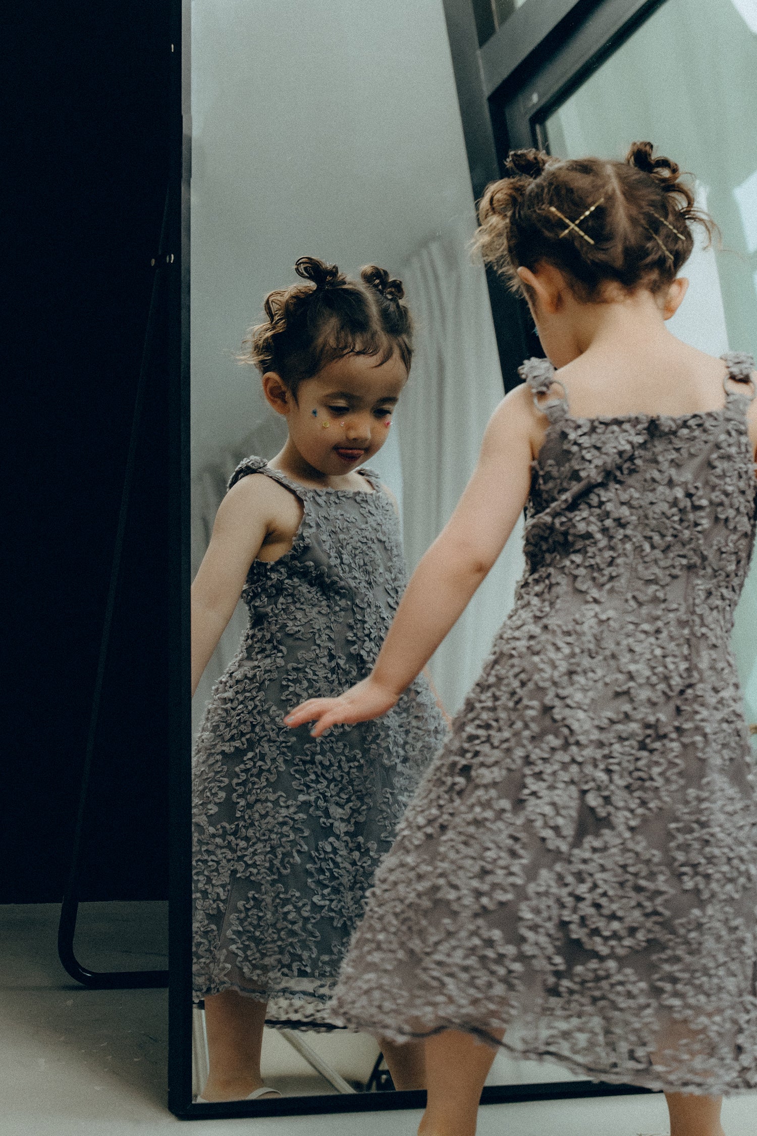 1128 Bloom noir dress kids