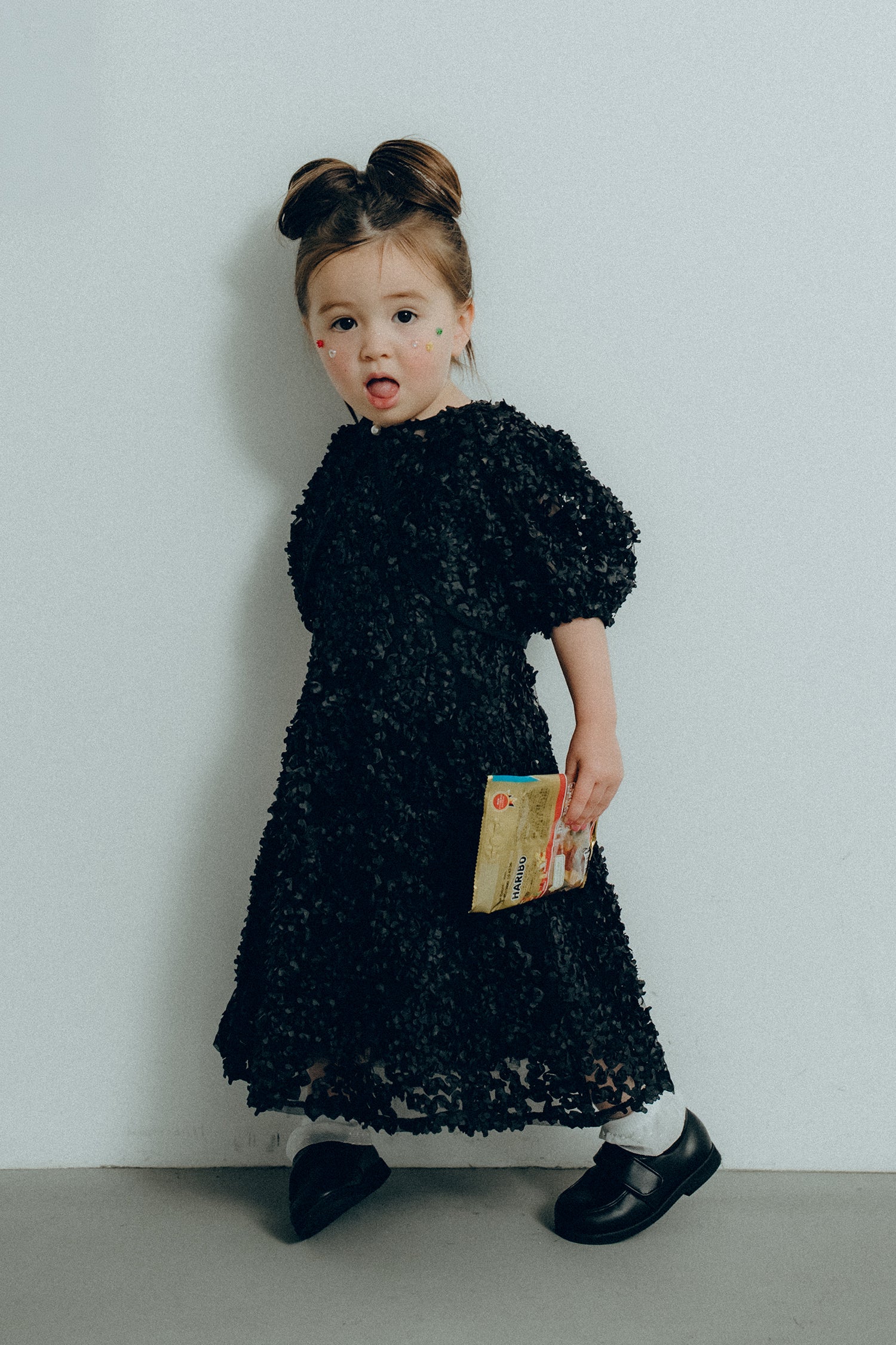 1128 Bloom noir dress kids