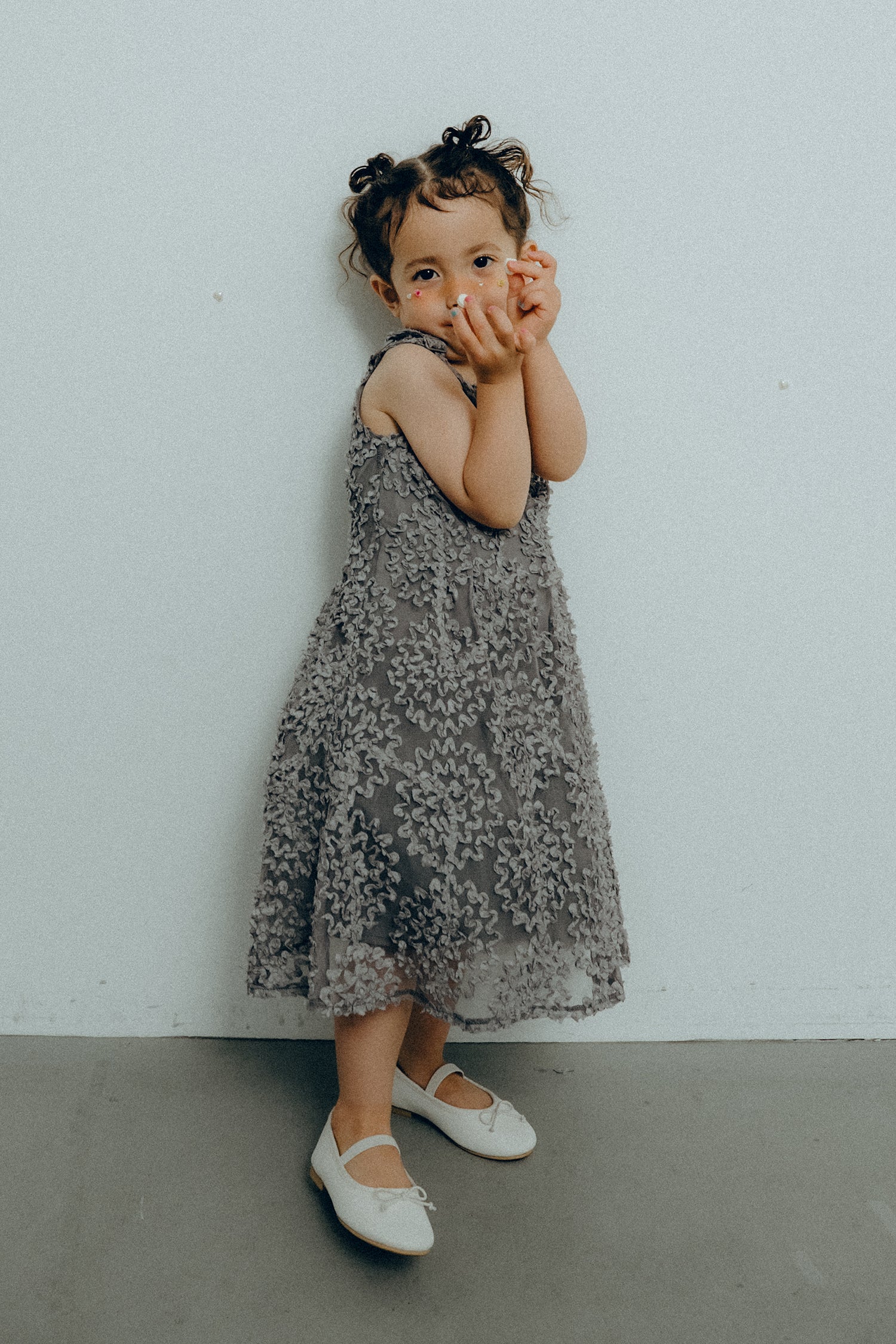 1128 Bloom noir dress kids