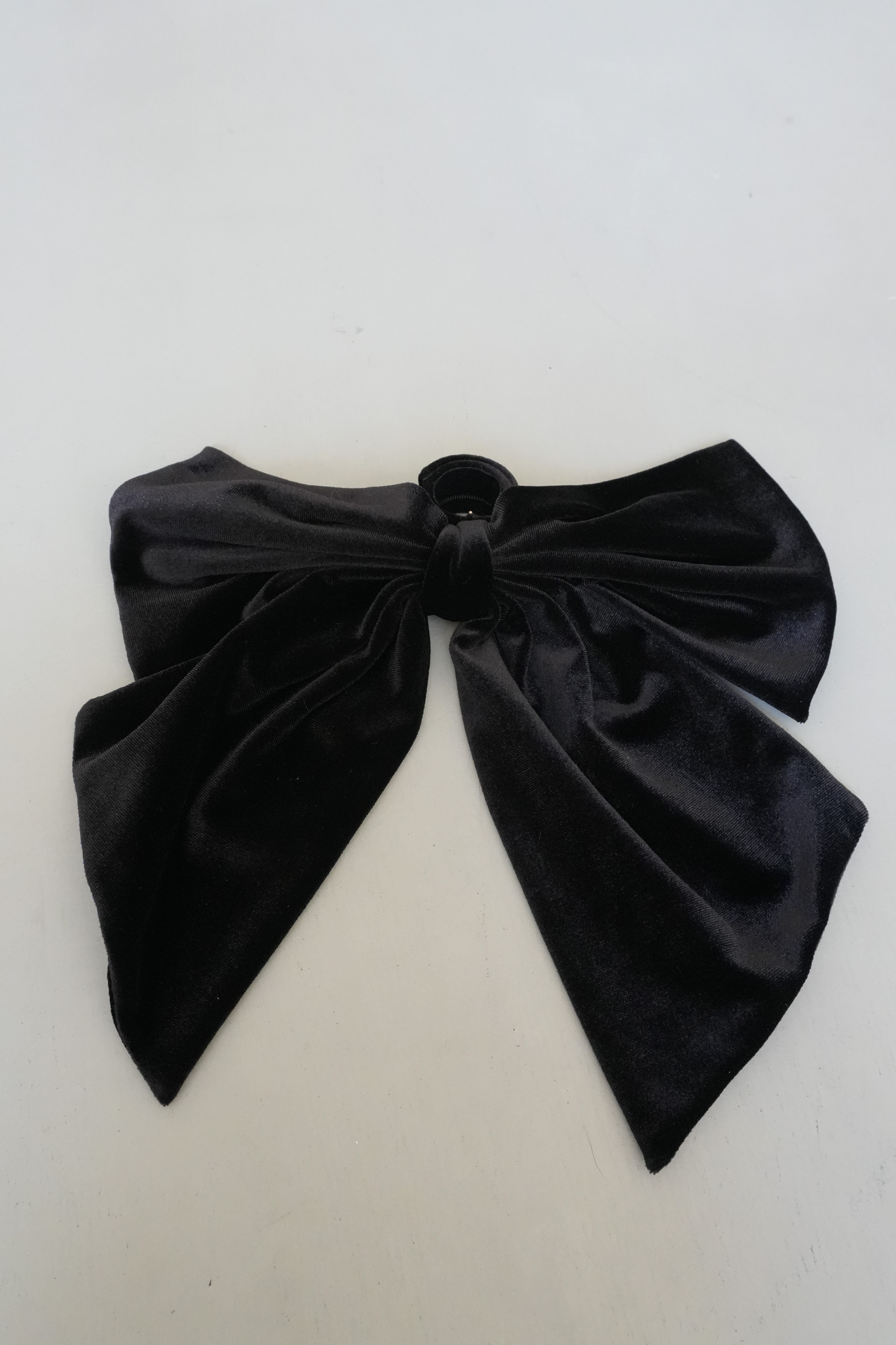 1021 Velour ribbon hair hook