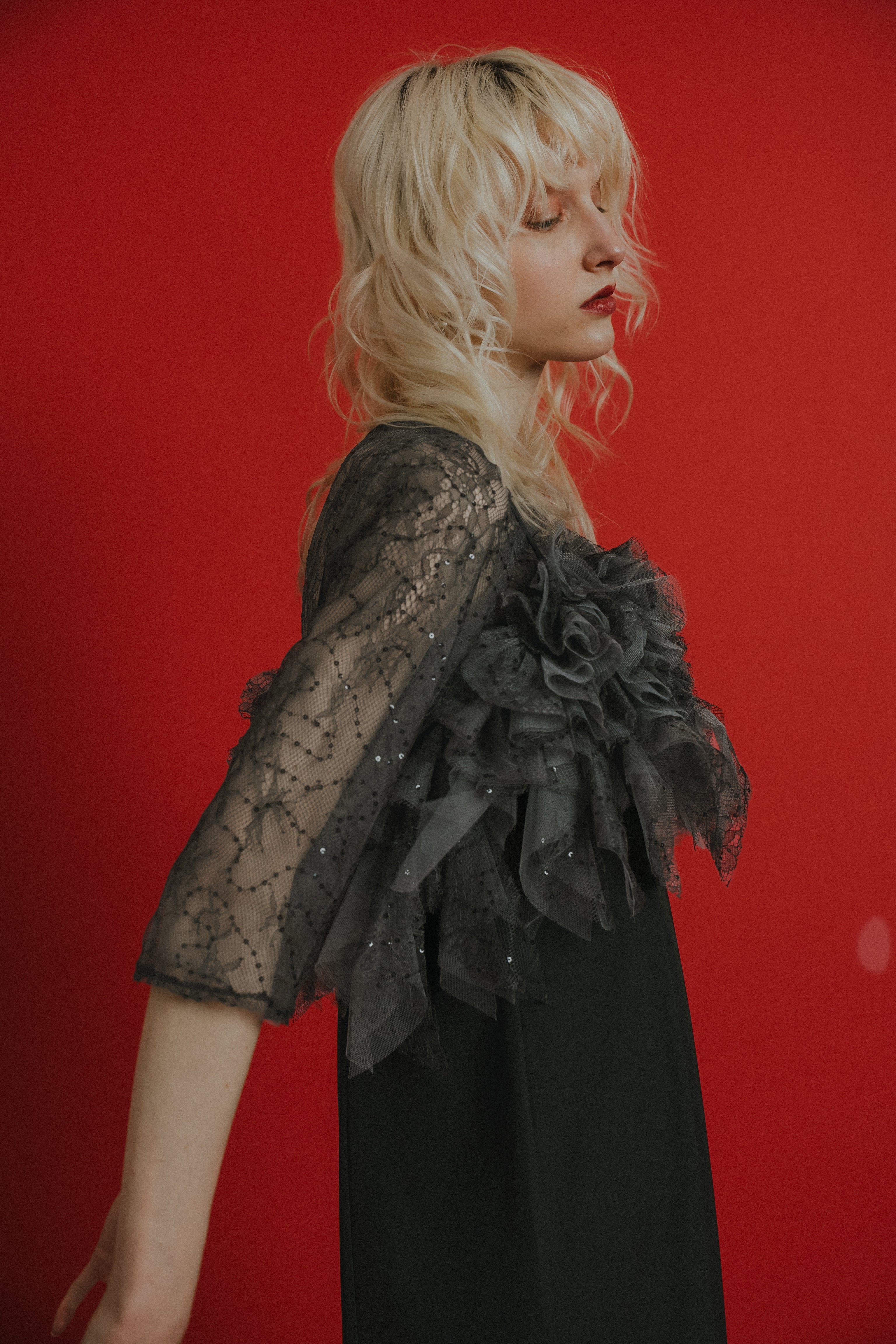 1085 Noir glitter dress