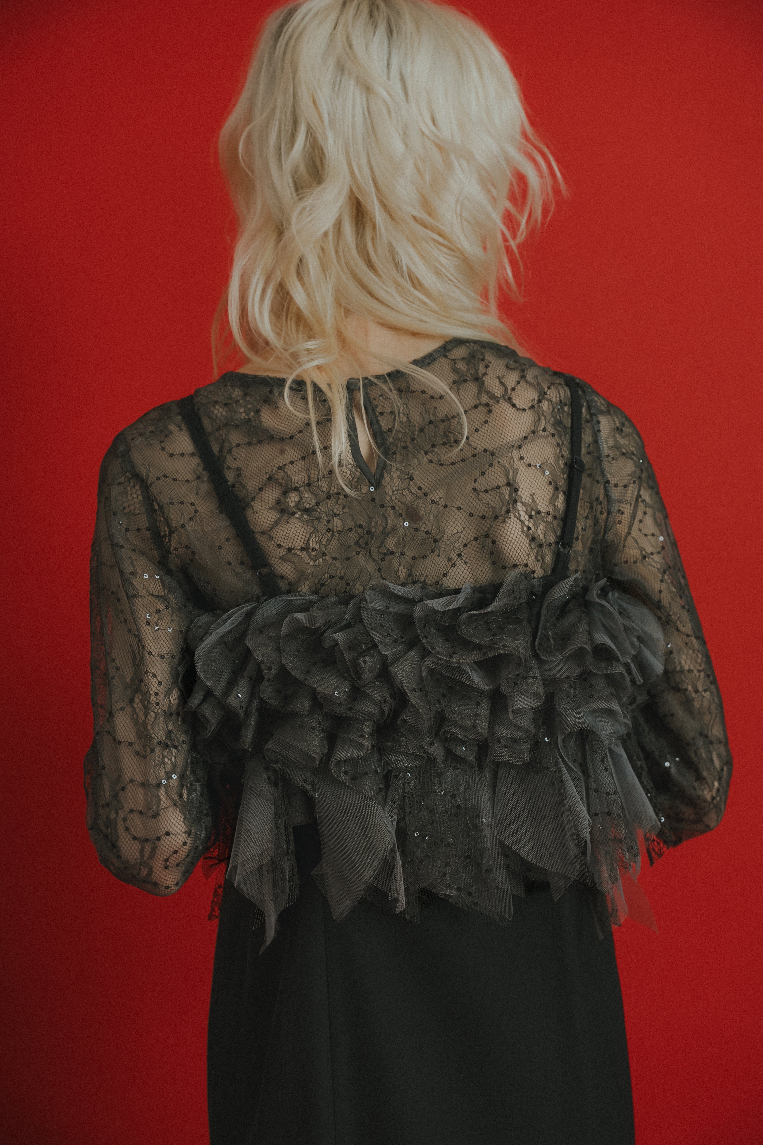 1085 Noir glitter dress