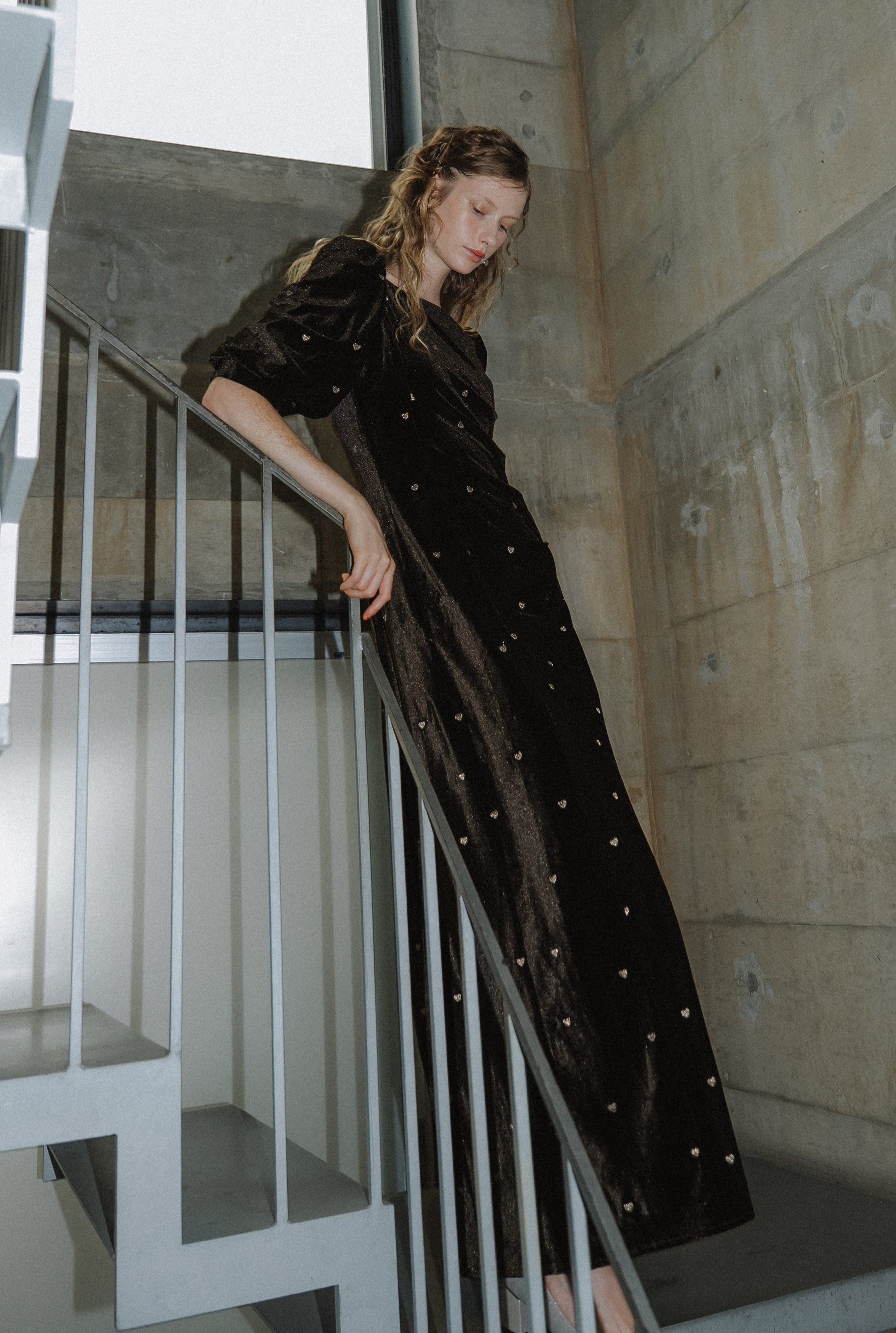 1035 Sweetheart velour dress
